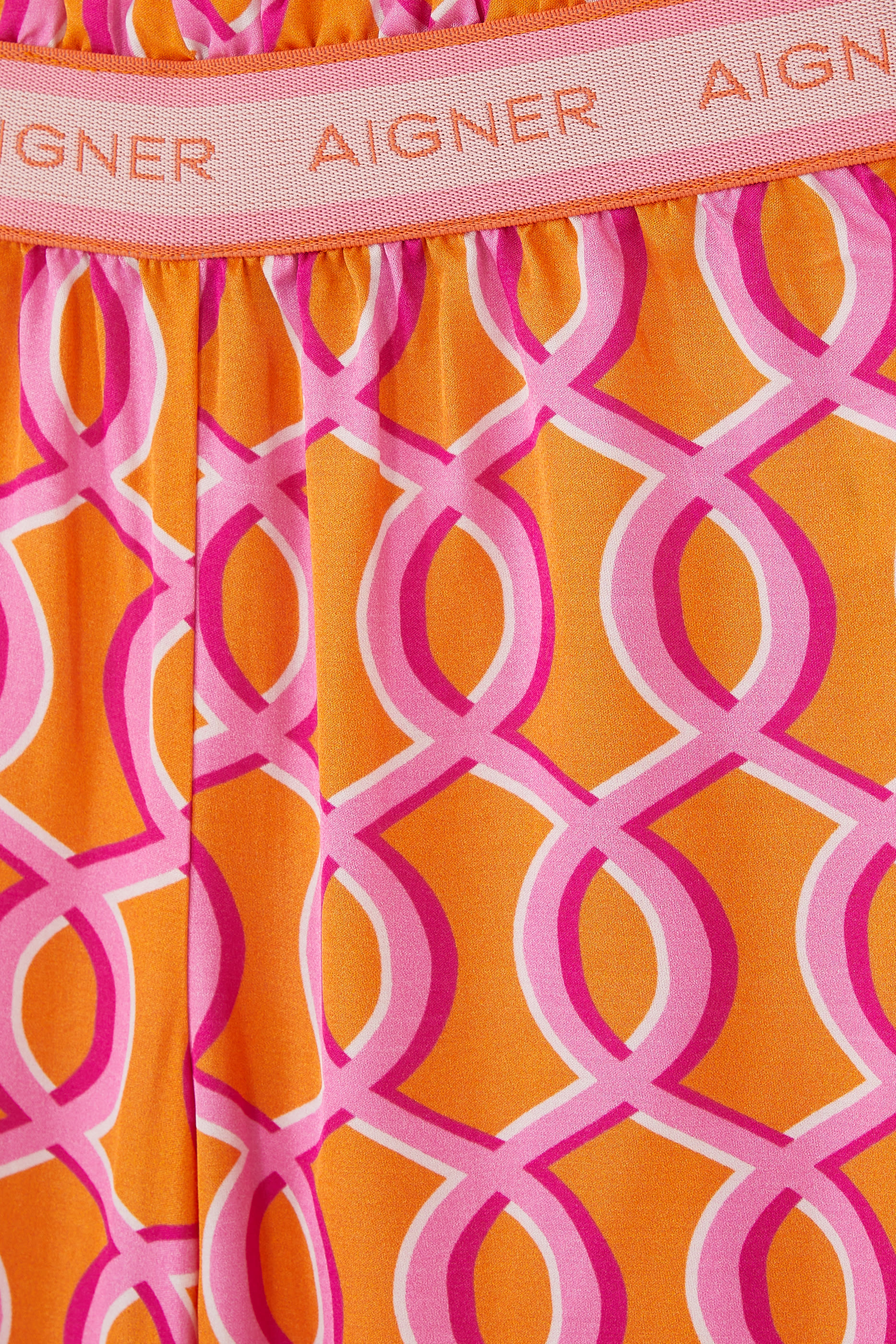 Kids Patterned Wide-Leg Trousers