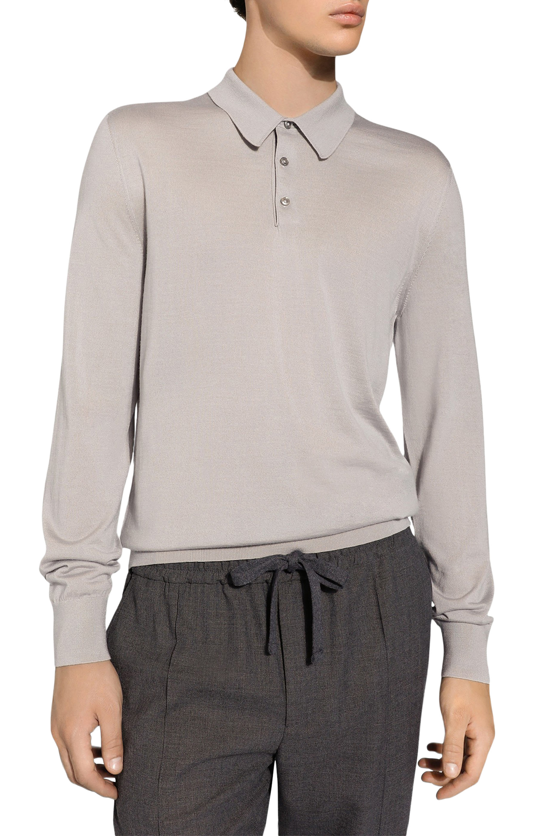 Cashmere & Silk Polo-Shirt