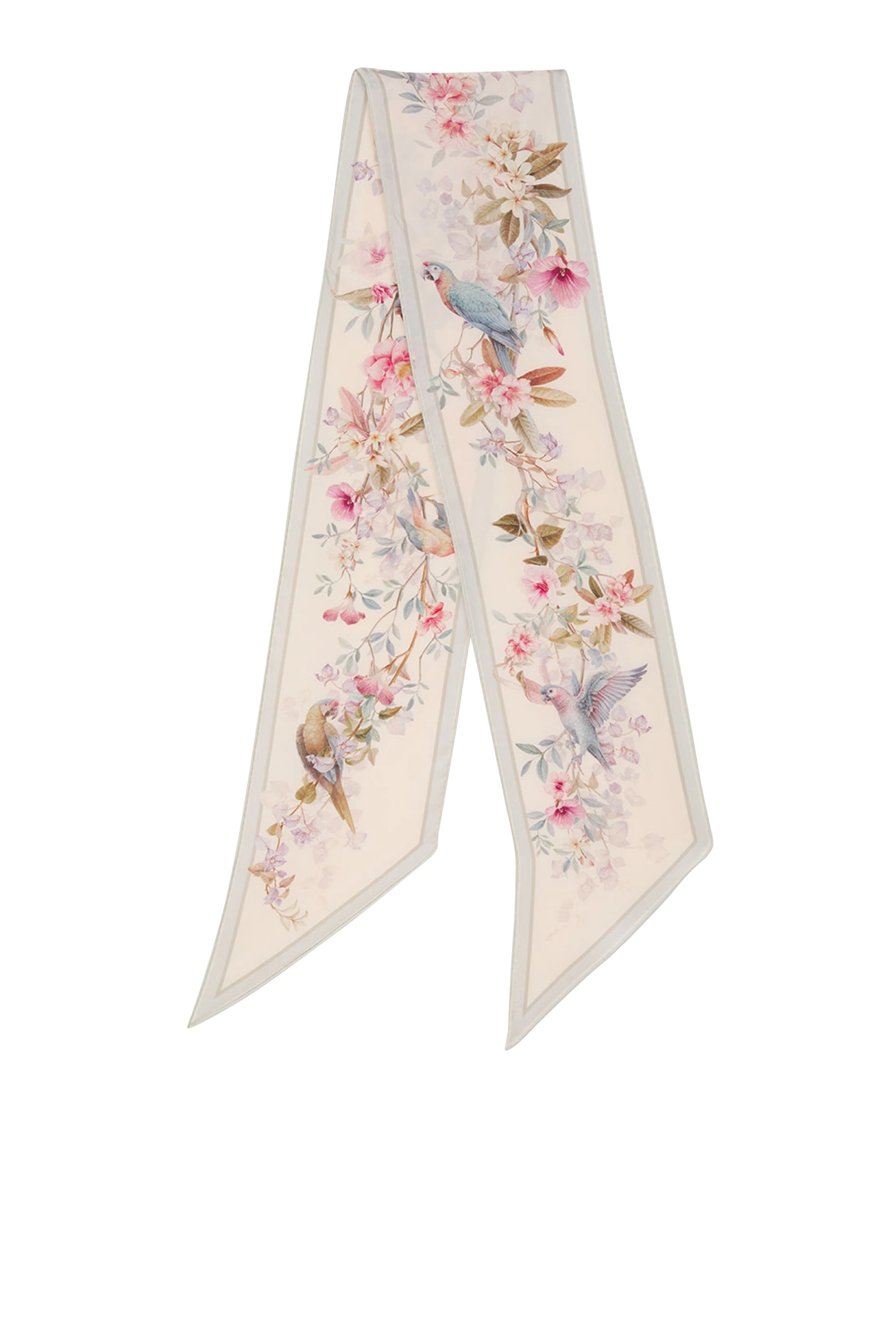 Printed Silk Neck Scarf