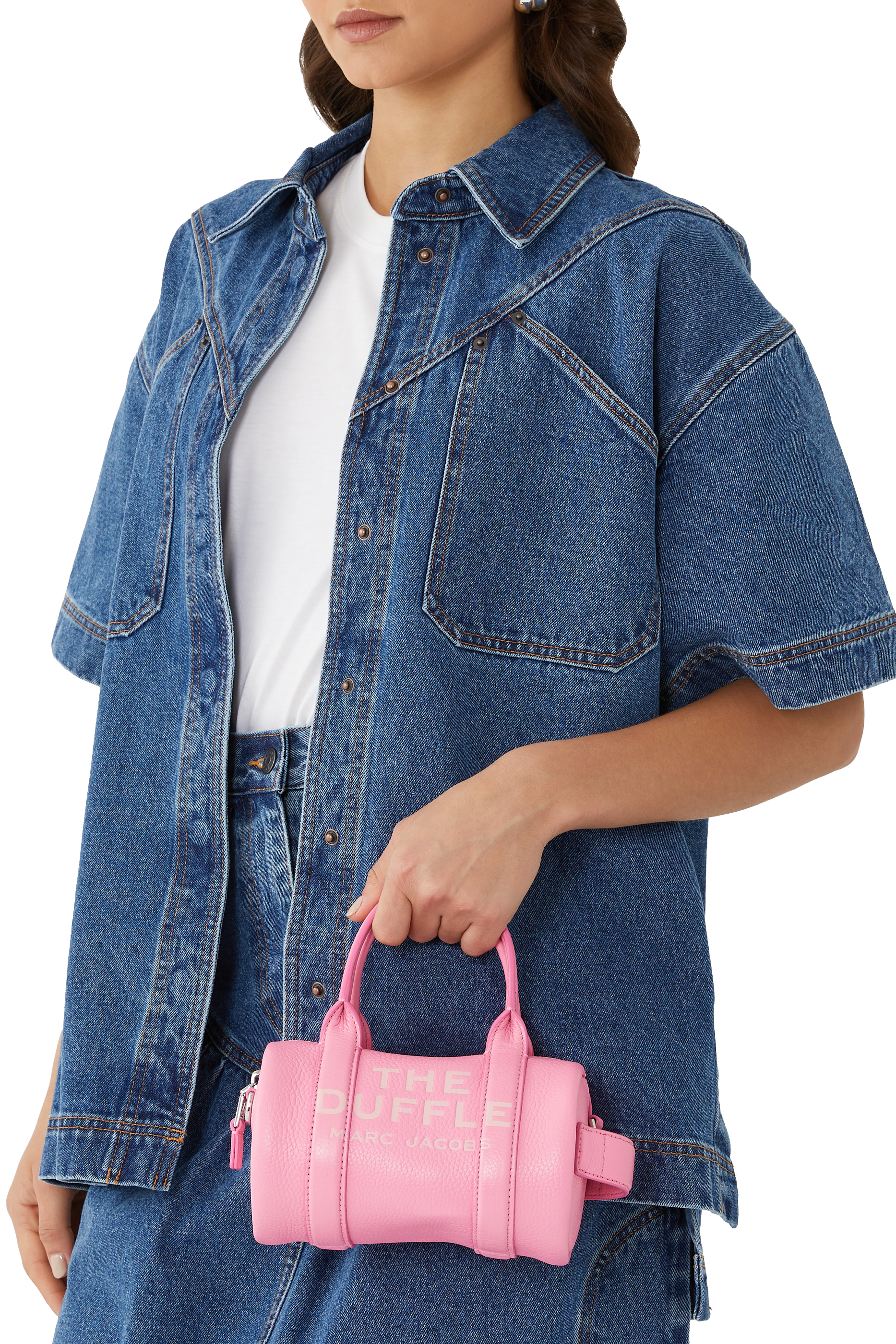 Leather Mini Duffle Bag