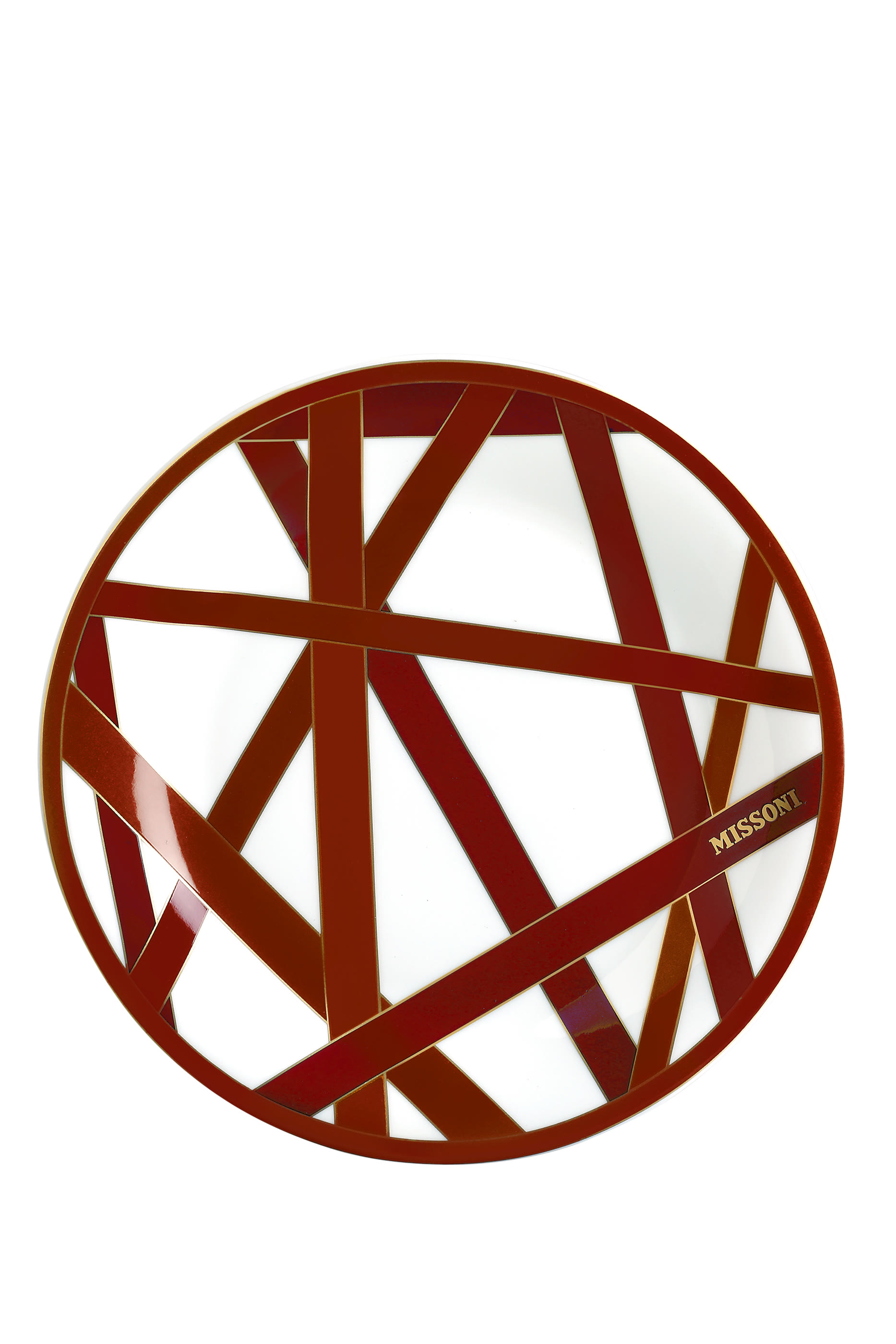 Nastri Bordeaux Bread Plate Set