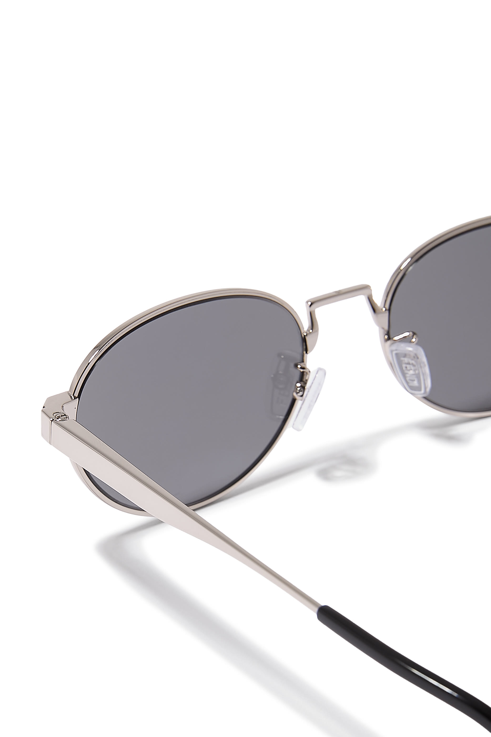 Sky Palladium-Colored Metal Sunglasses