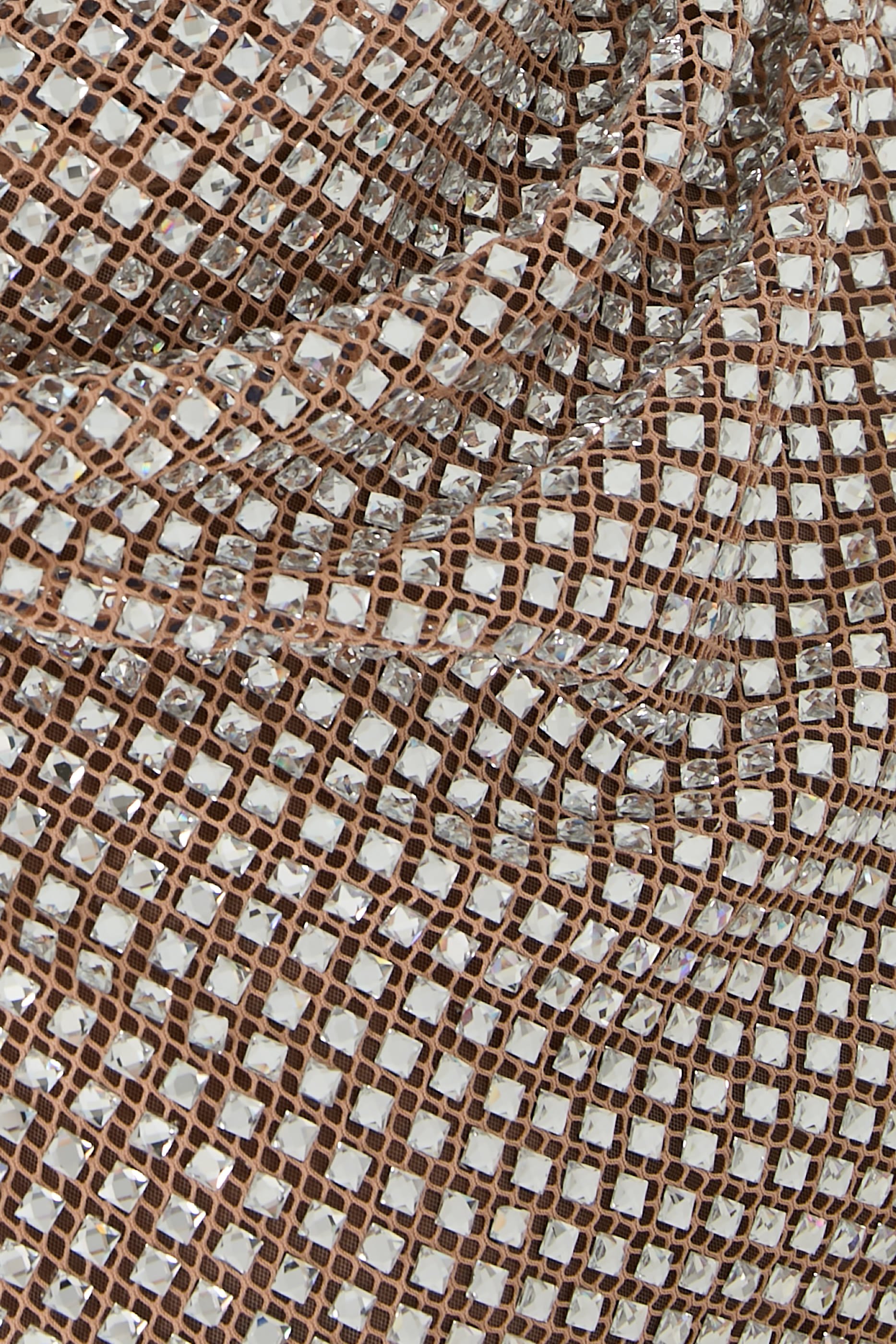  Rhinestone Drape Maxi Dress