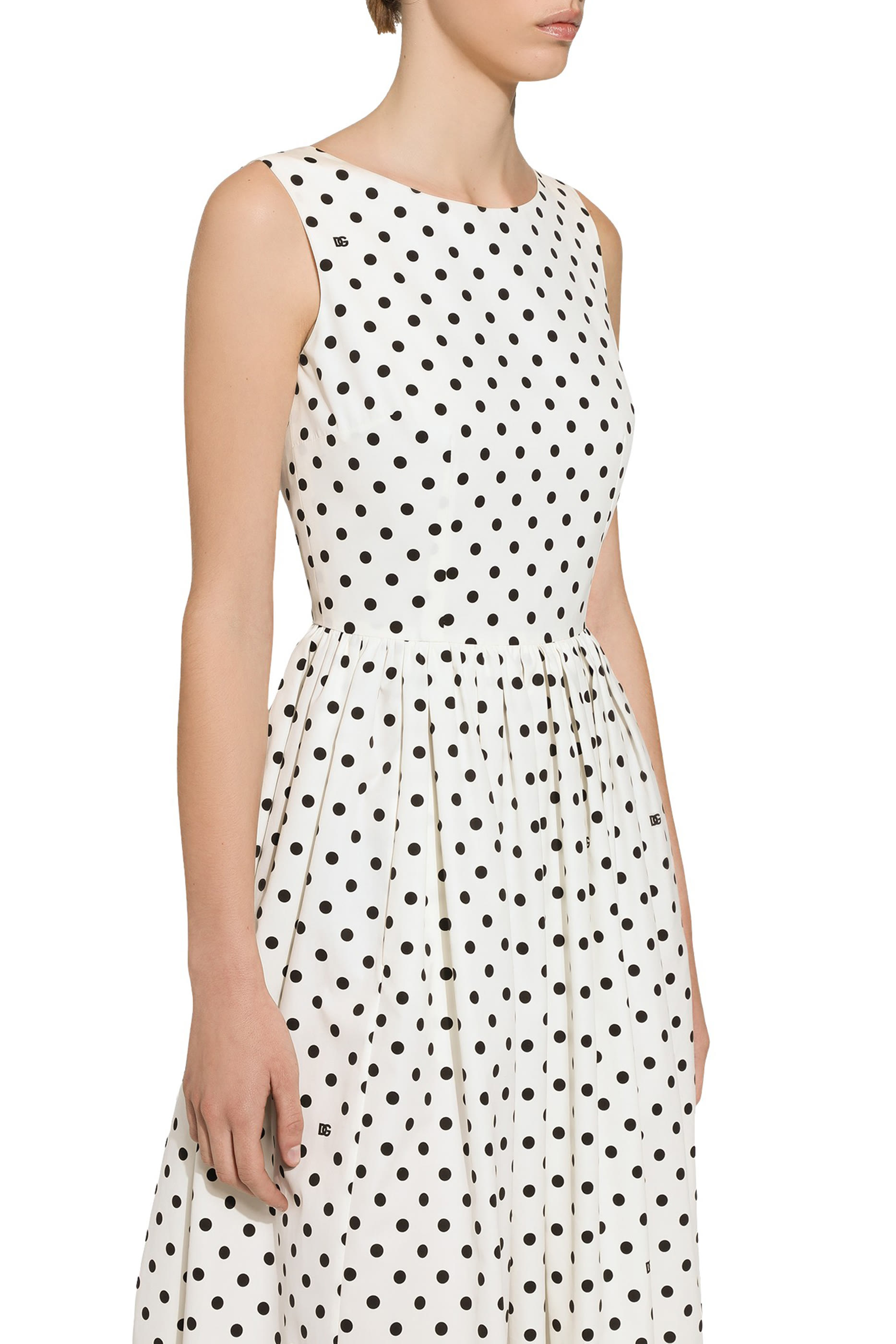 Polka-Dot Cotton Circle Dress
