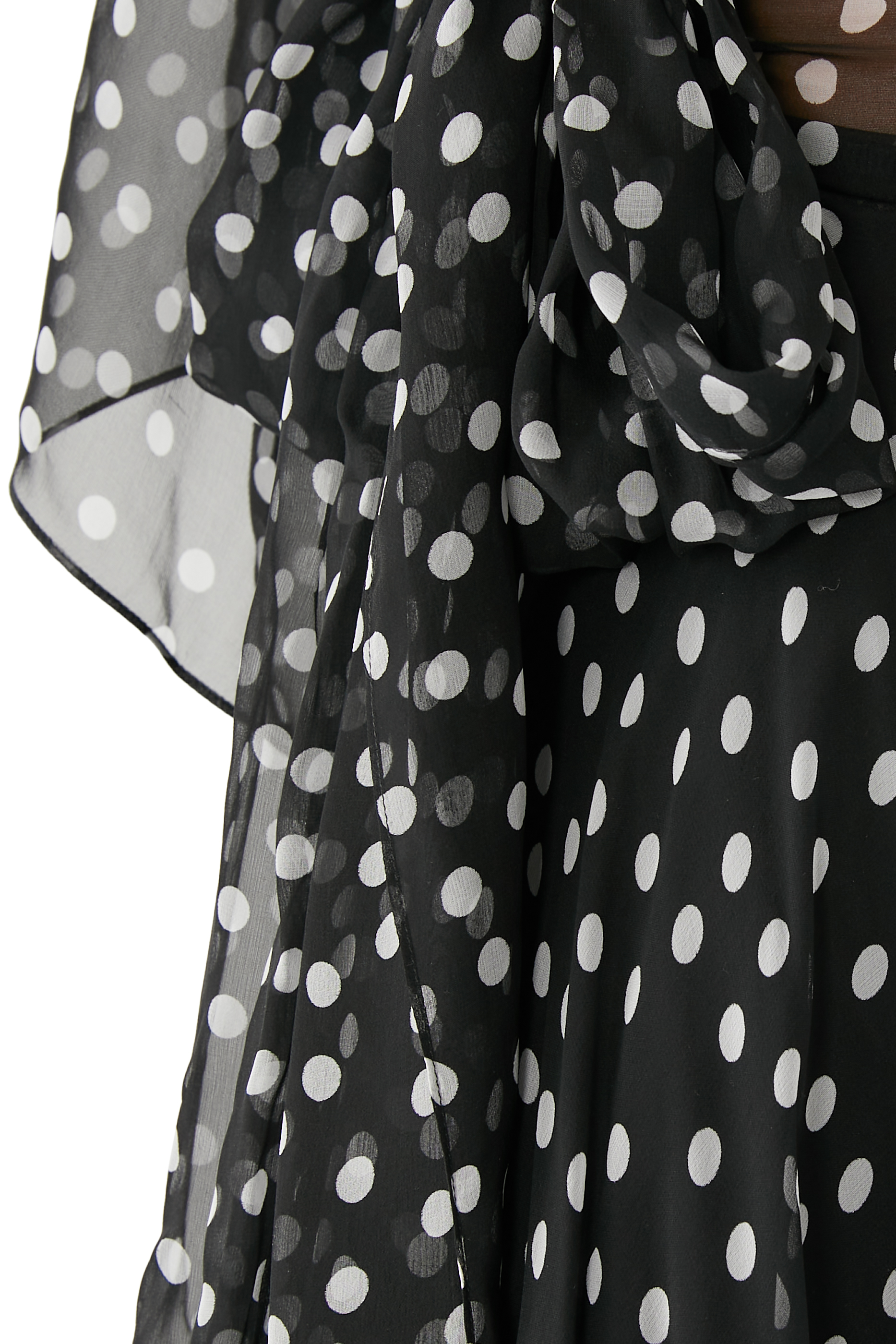 Polka Dot One Shoulder Dress