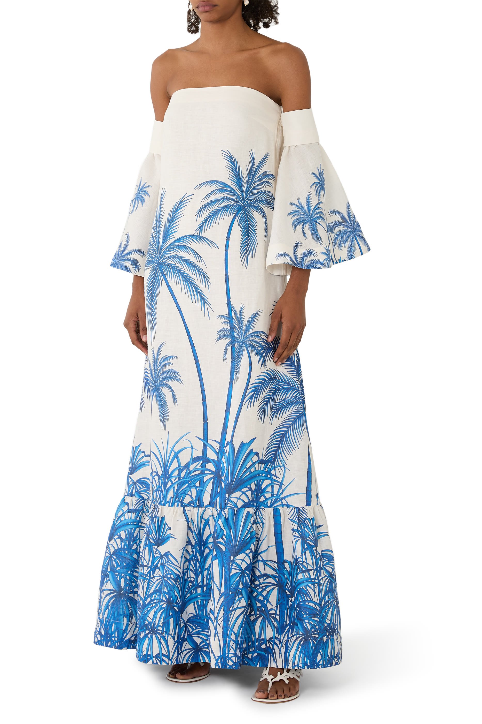 De Isla Maxi Off-Shoulder Maxi Dress