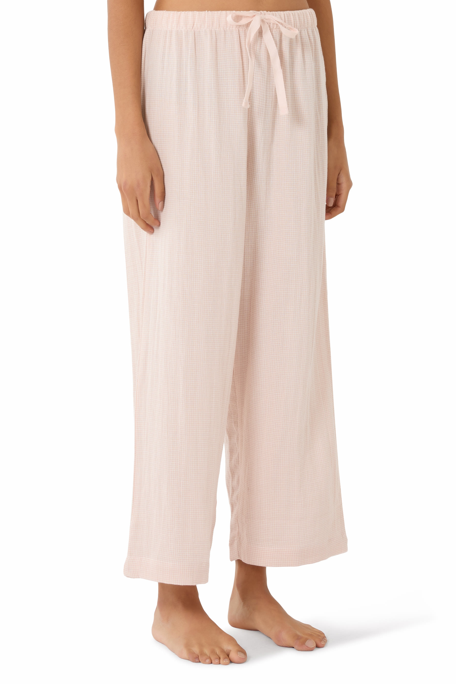 Micro Gingham Double Cotton Pyjama Set