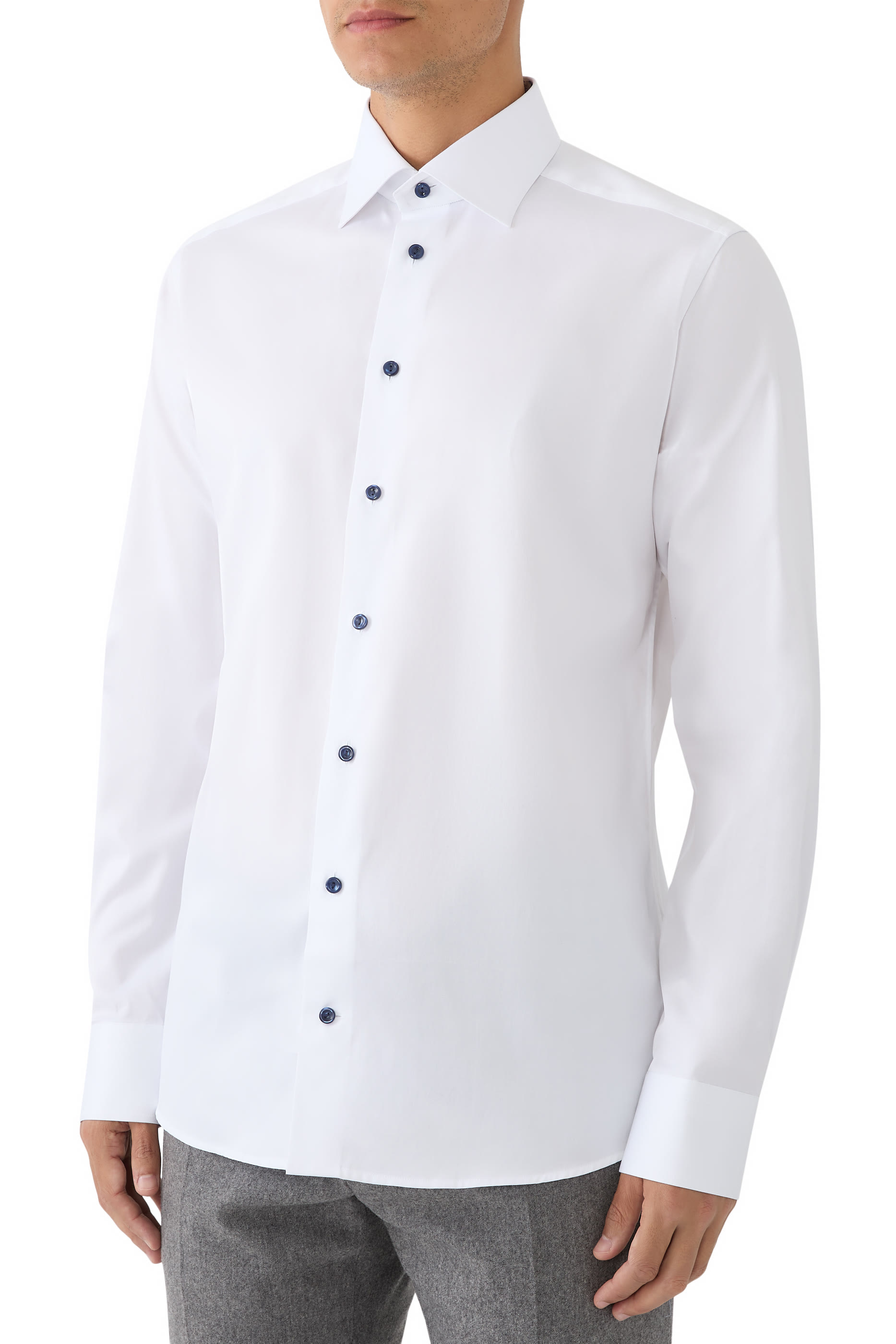 Floral Effect Signature Twill Shirt