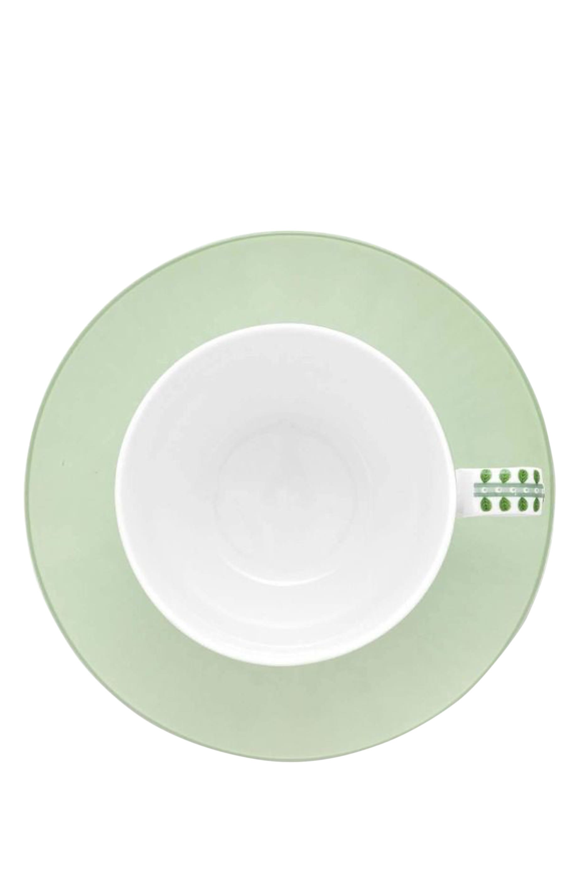 Lily & Lotus Tiles Coffee Cup and Saucer