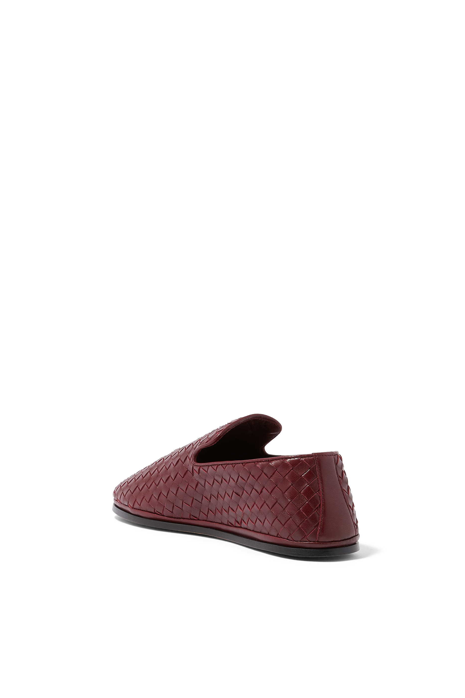 Intrecciato Leather Slippers