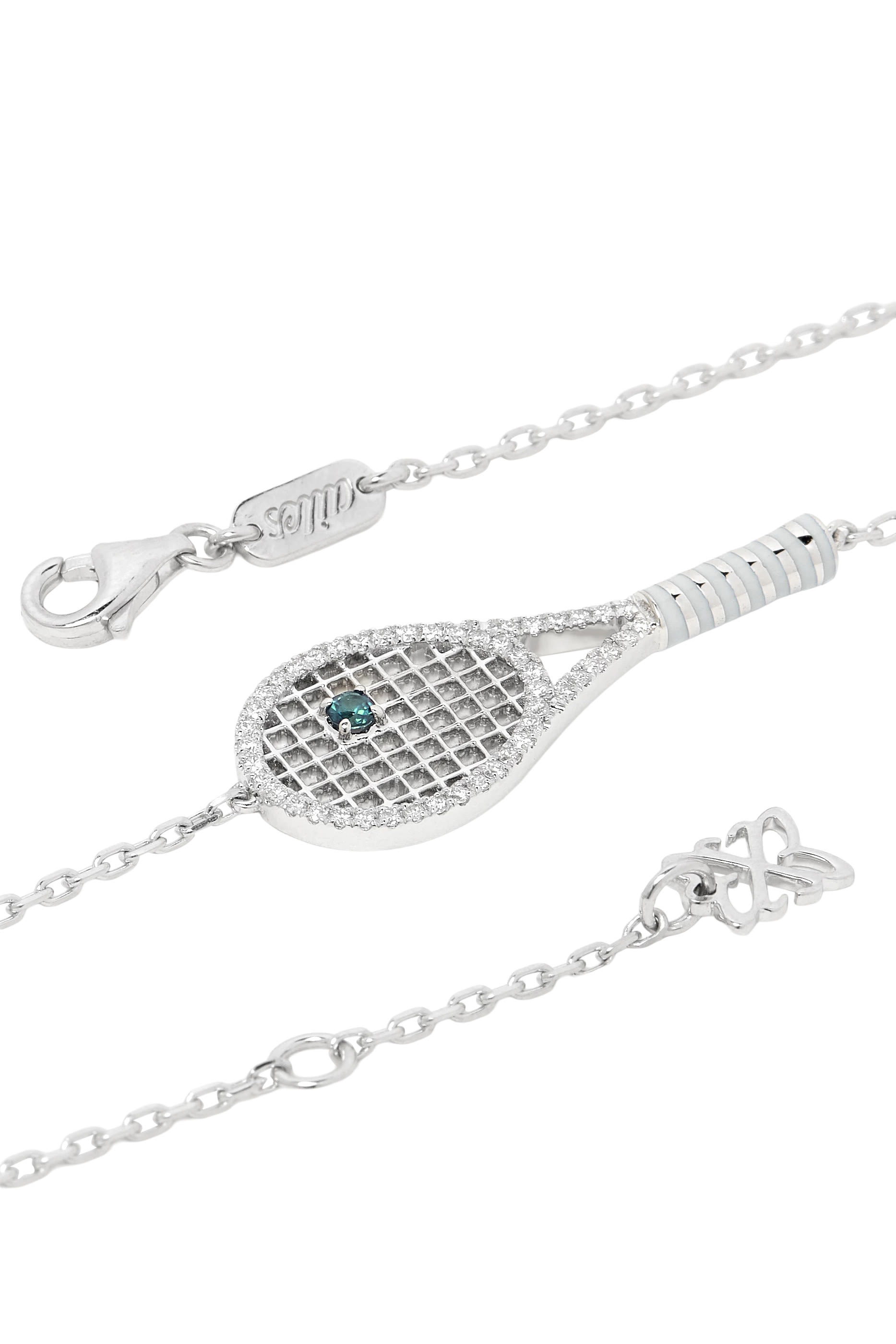 Tennis Racket Bracelet, 18k Yellow Gold & Diamonds