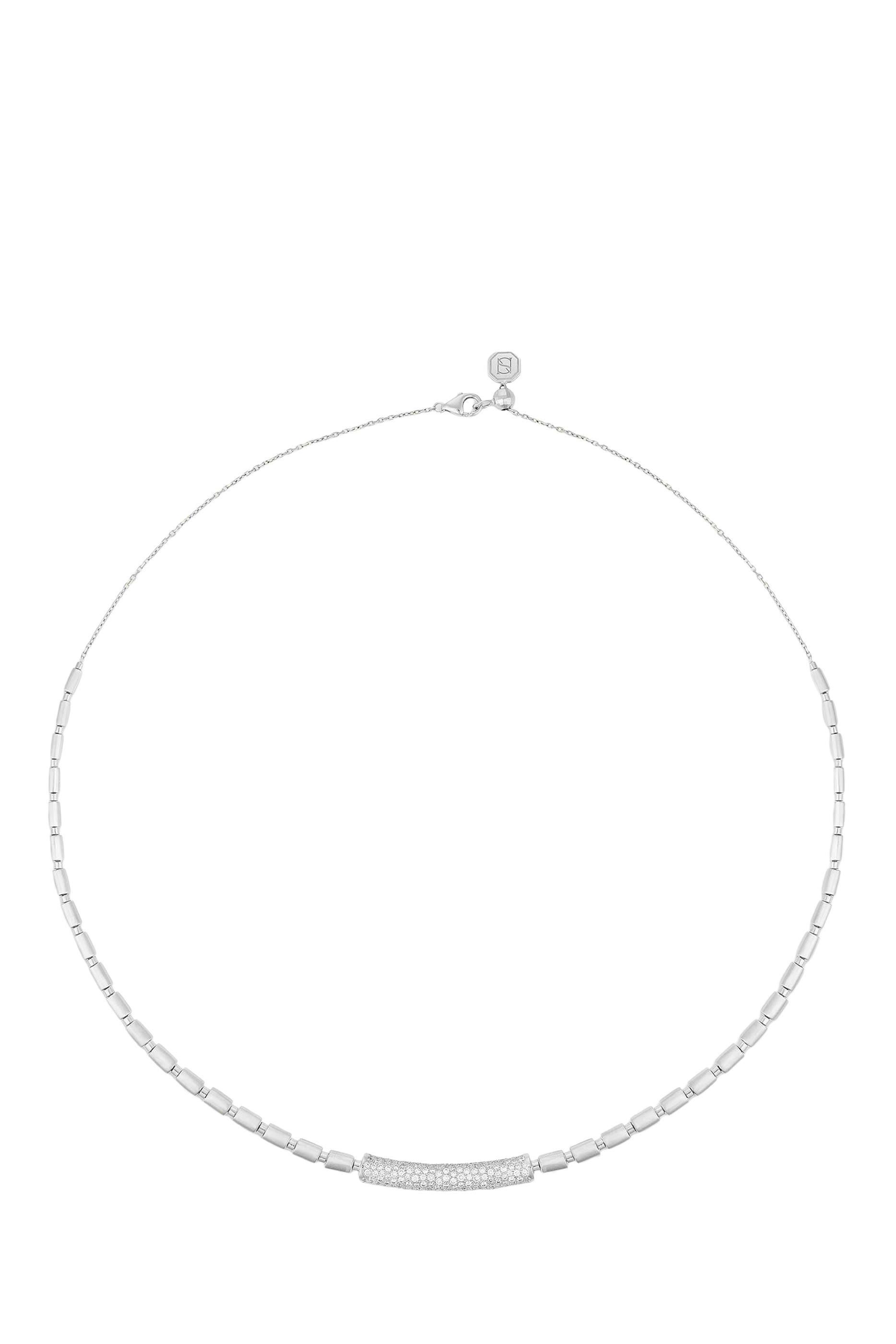 Iteru Necklace, 18k White Gold & Diamonds