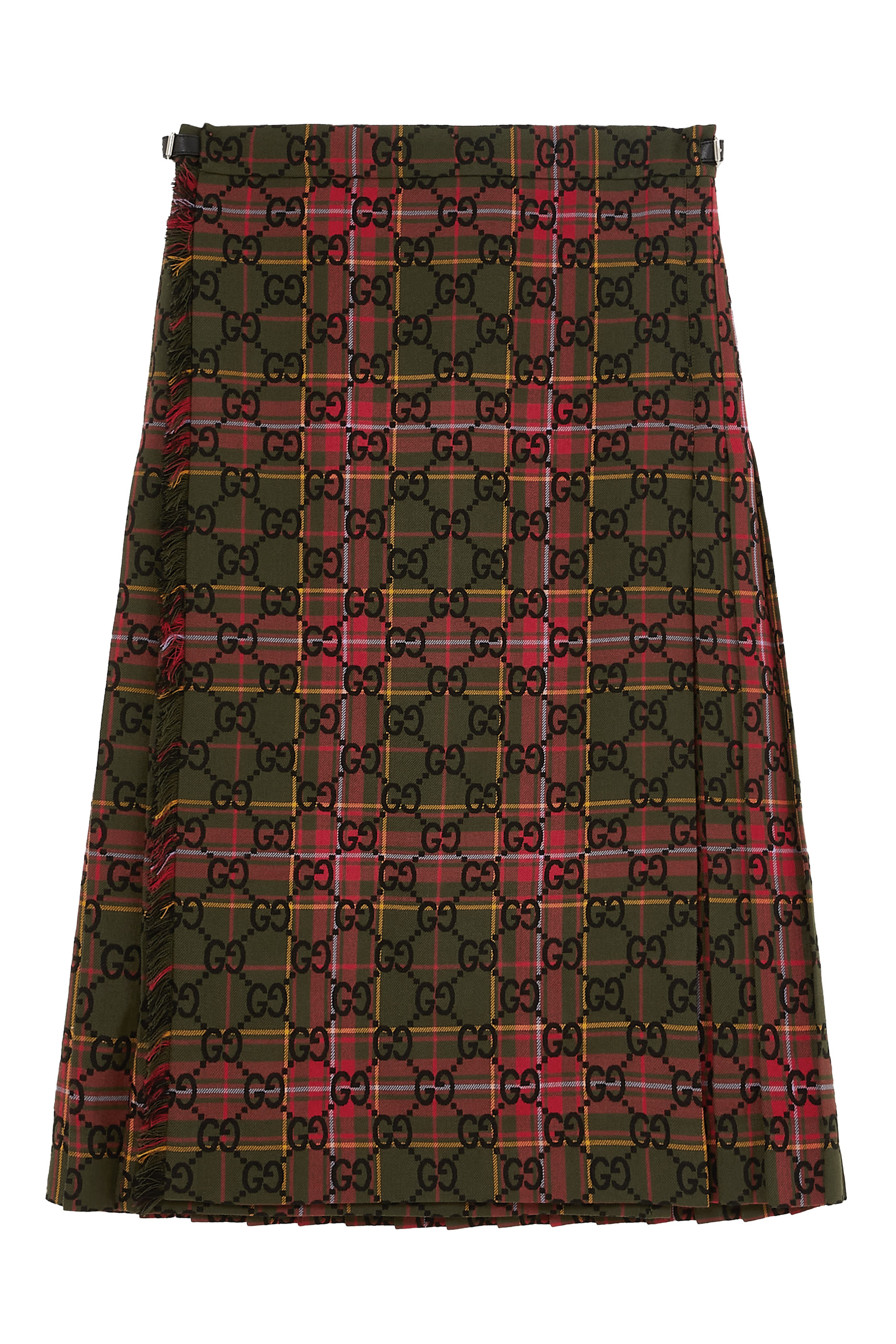 Tartan Embroidered Skirt