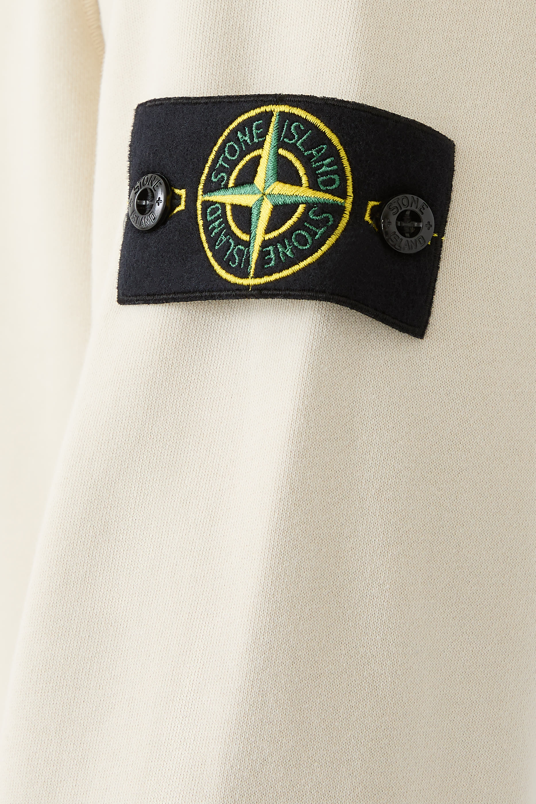 Logo Patch Organic Cotton Fleece Sweatshirt