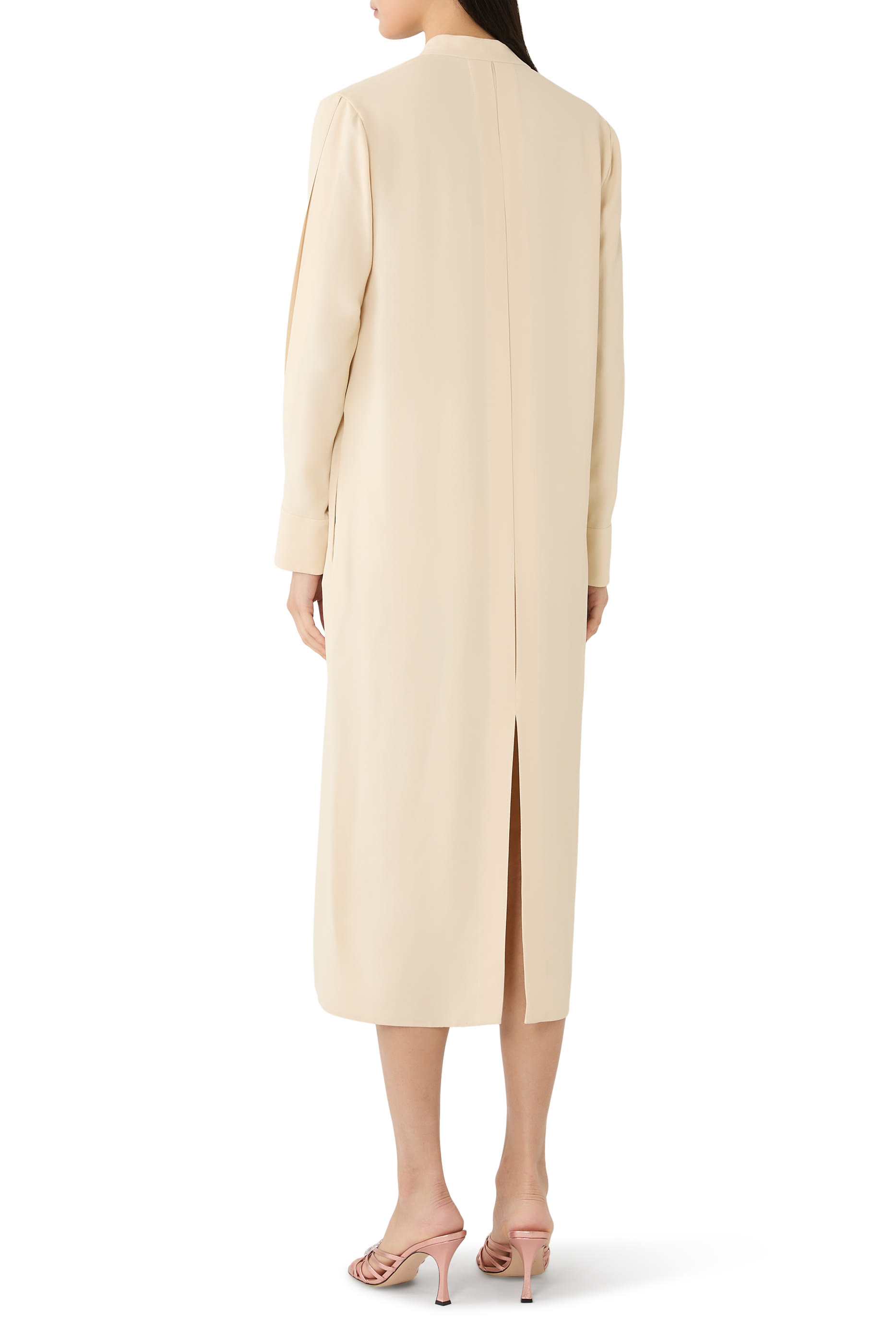 Long Sleeves Sable Dress