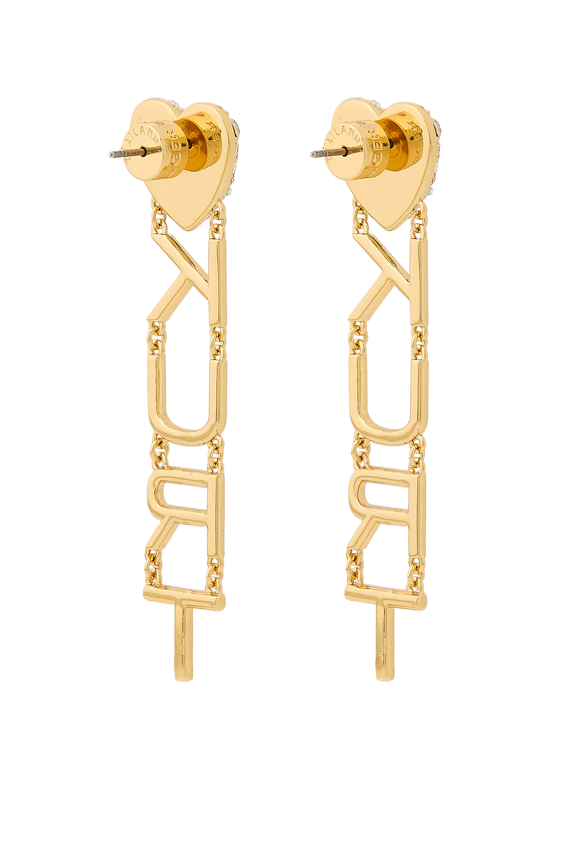 Kurt Heart Linear Earrings 