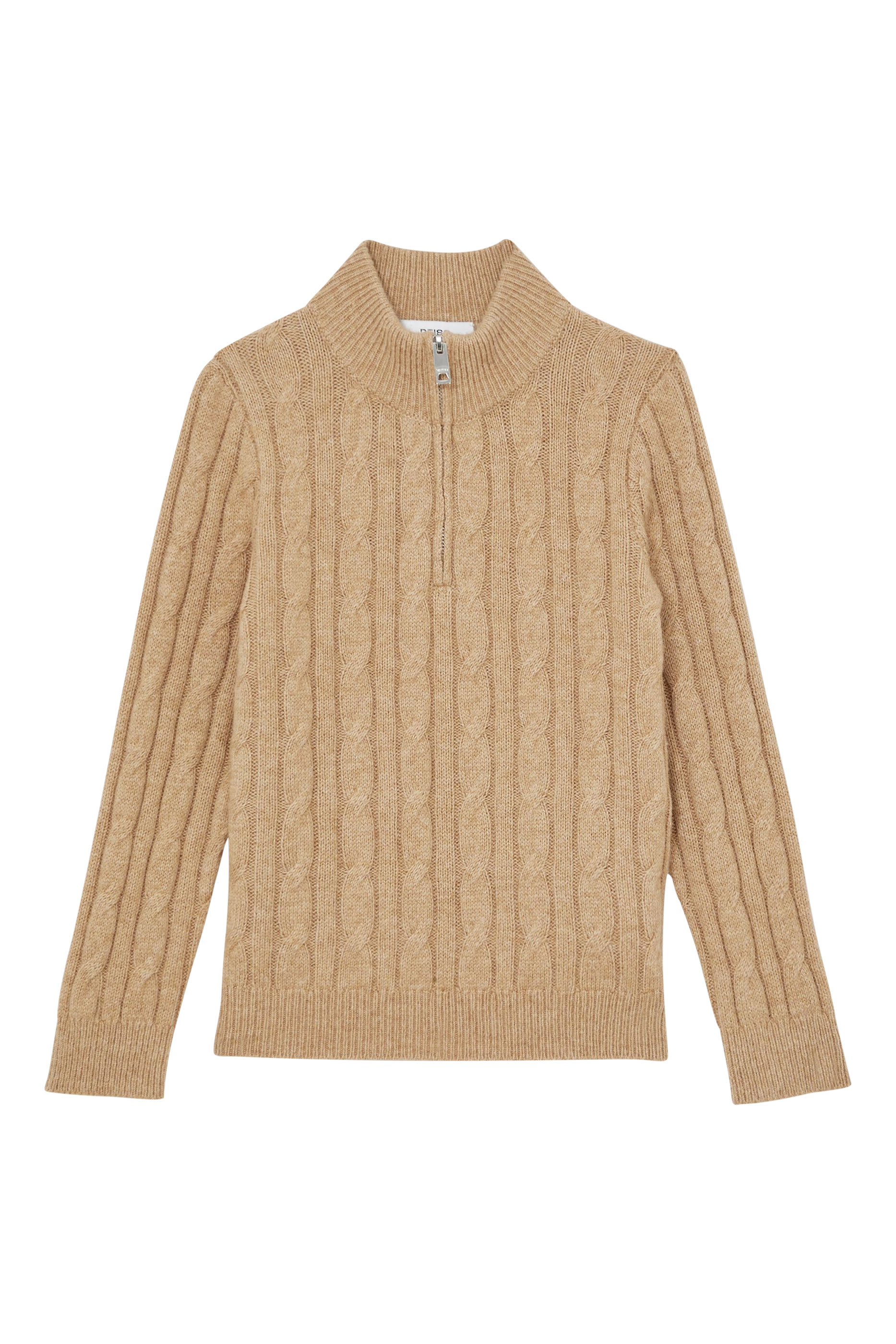 Kids Clovelly Cable Knit Half Zip Jumper