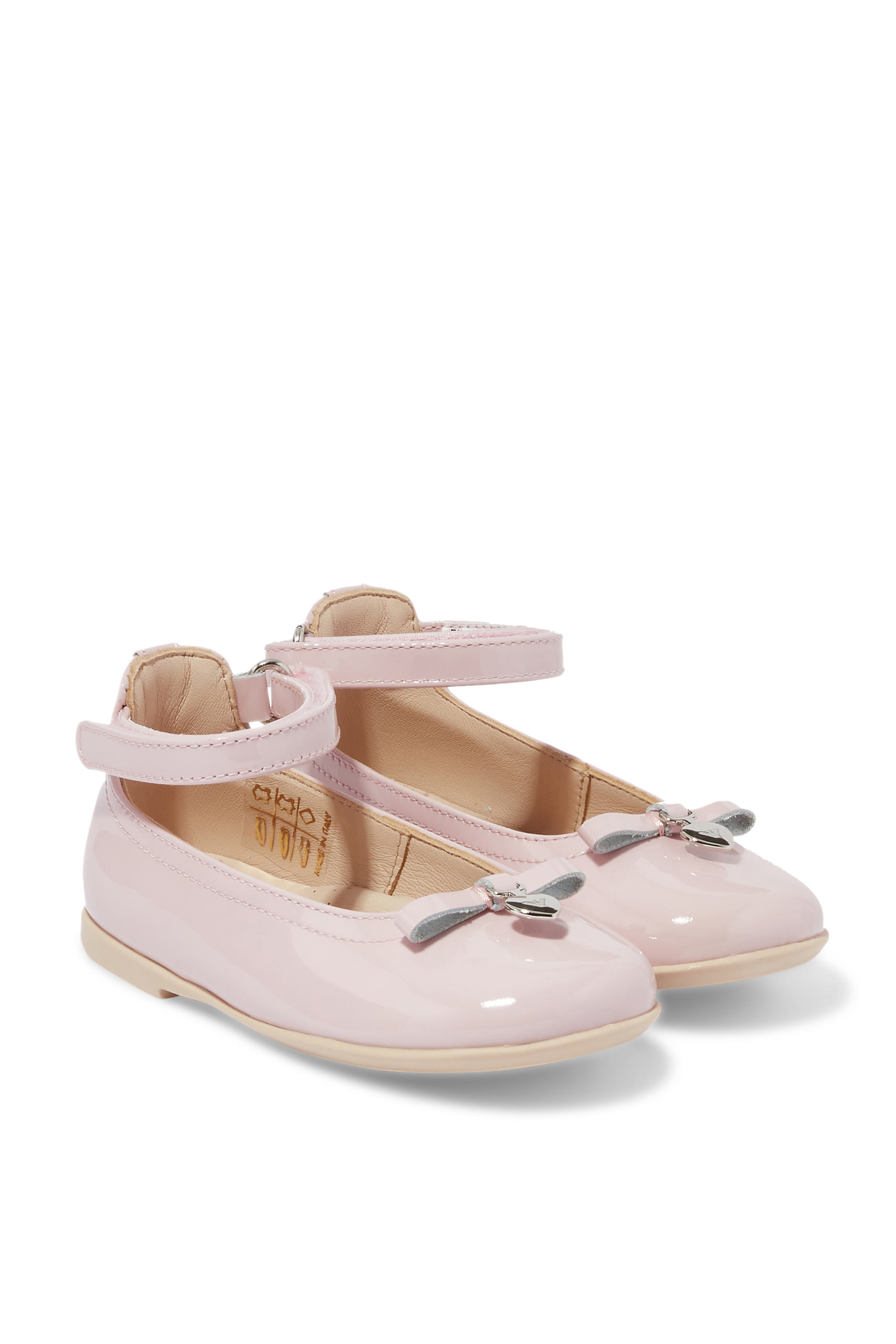 Kids Bow & Charm Ballerina Flats