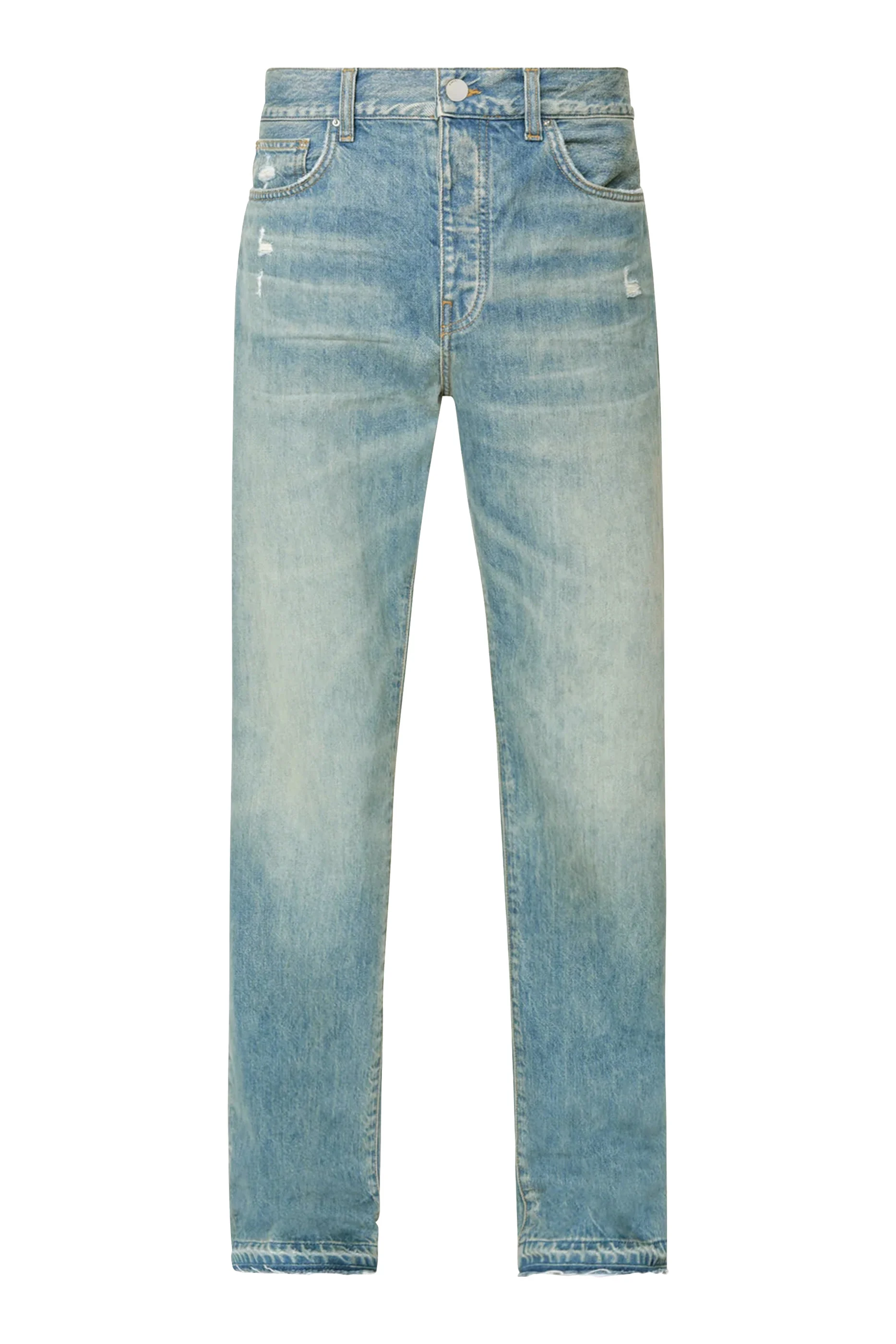 Release Hem Straight Jeans