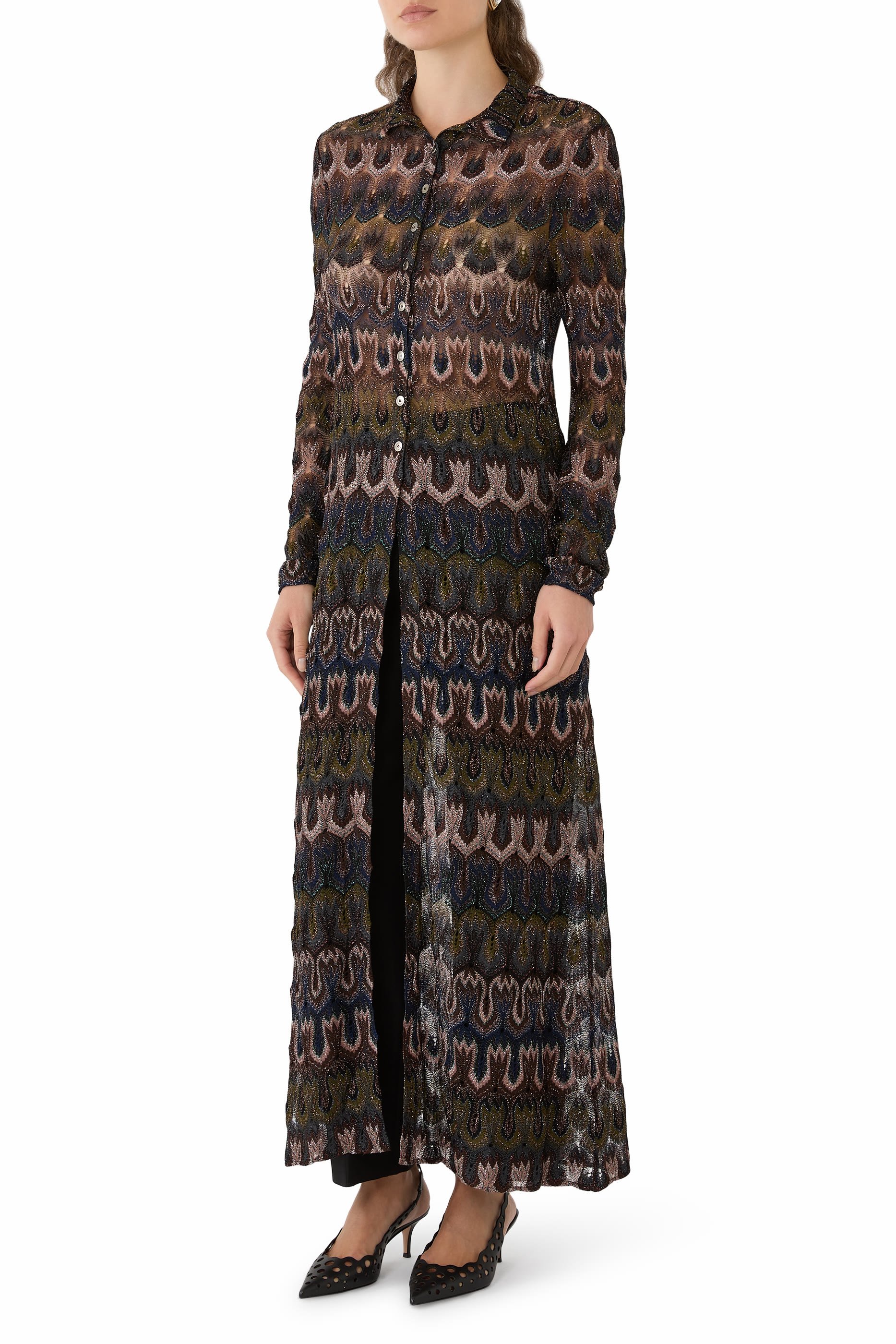  Lace Arabesque Maxi Cardigan