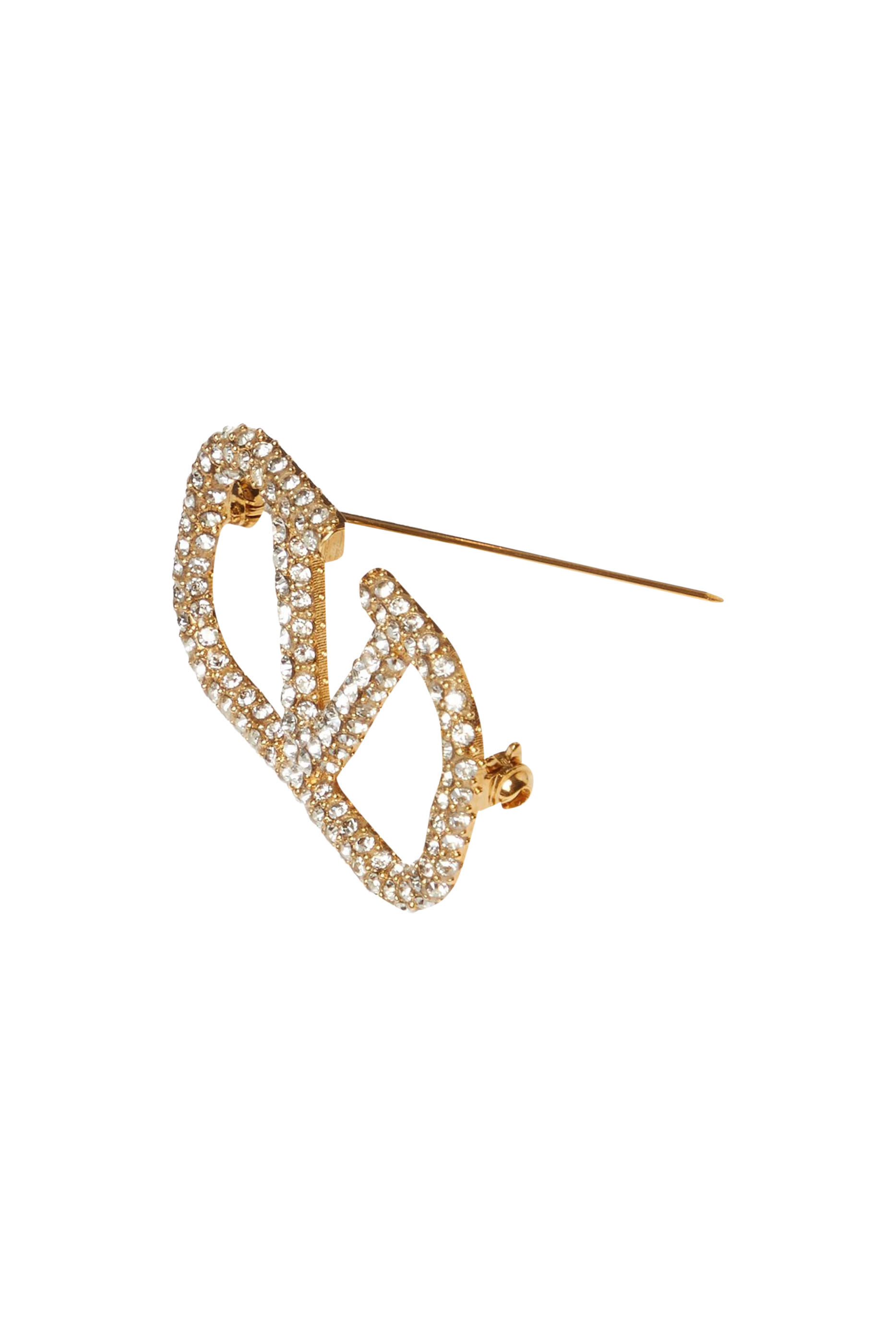 VLogo Signature Strass Brooch