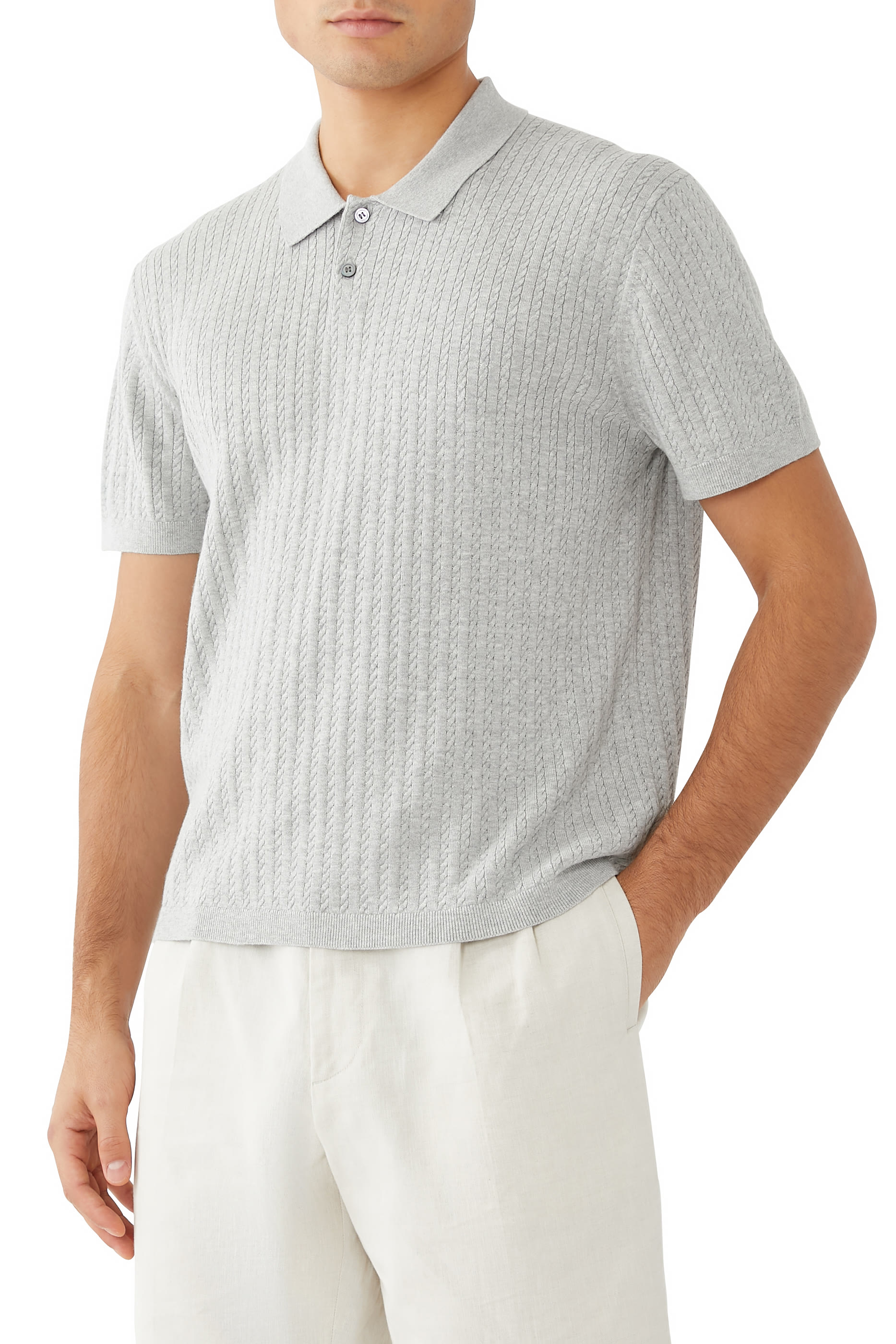 Knitted Polo Shirt