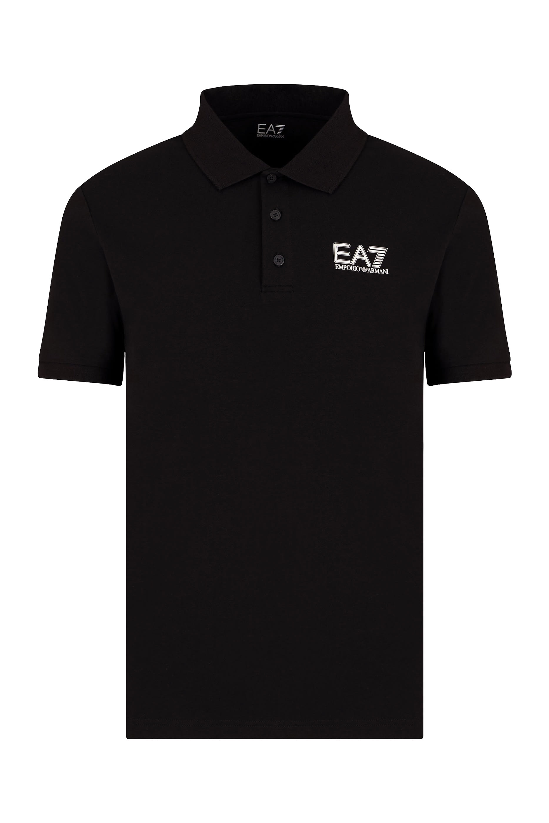 EA7 Logo Cotton Polo Shirt