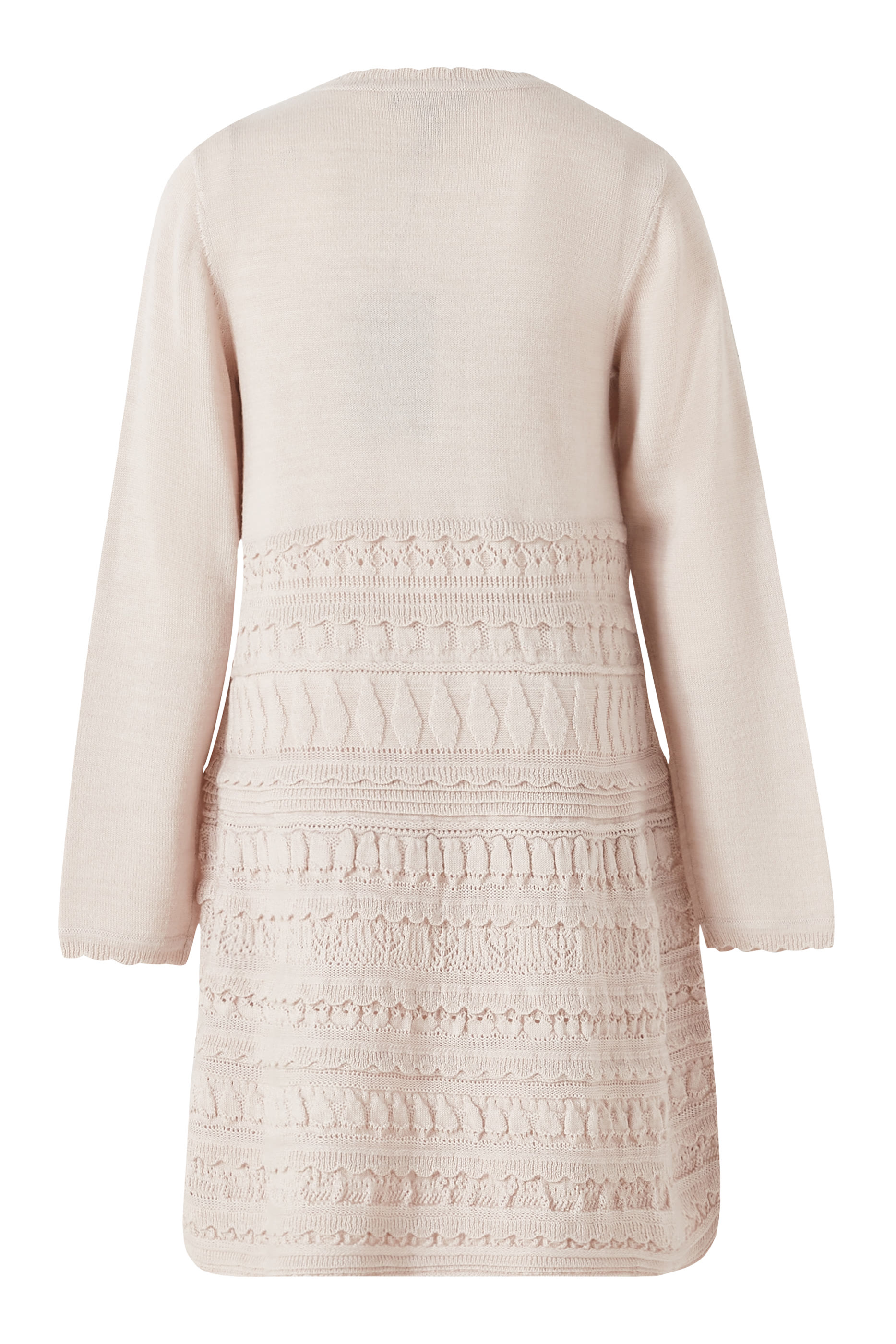 Kids Wool-Blend Micro Ruffles Knit Dress 