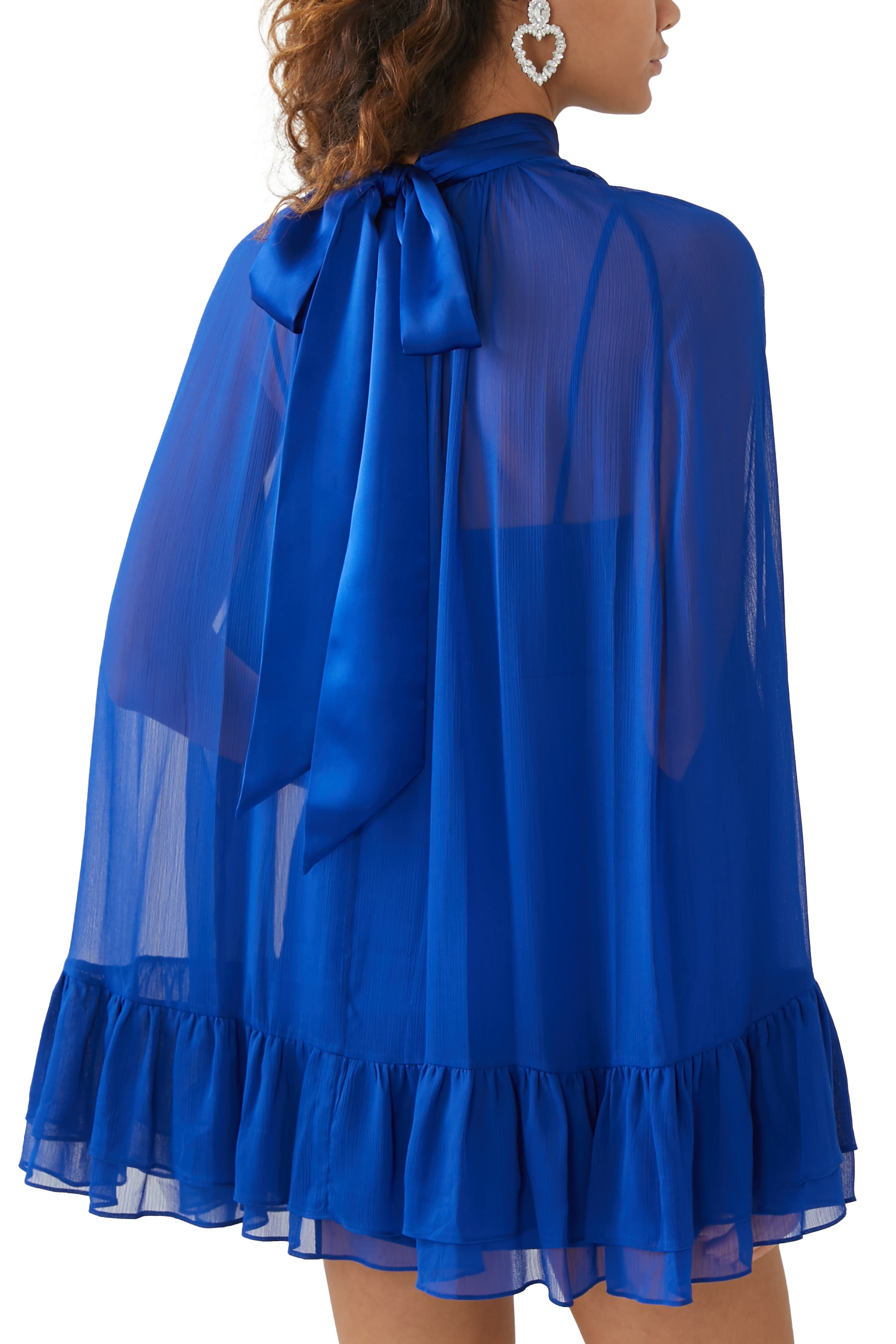 Zenon Cape Mini Dress