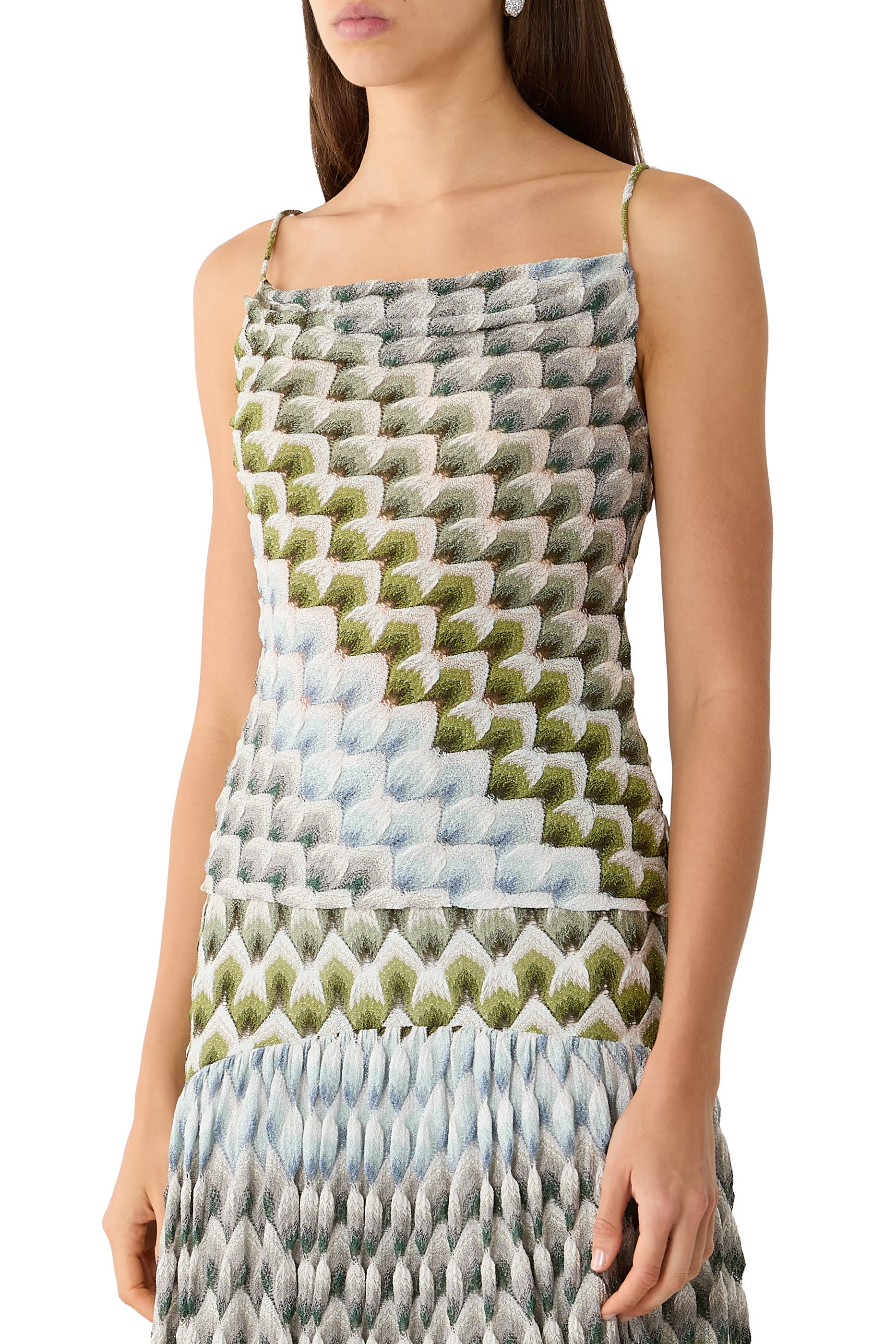  Laced Raschel Sleeveless Top 