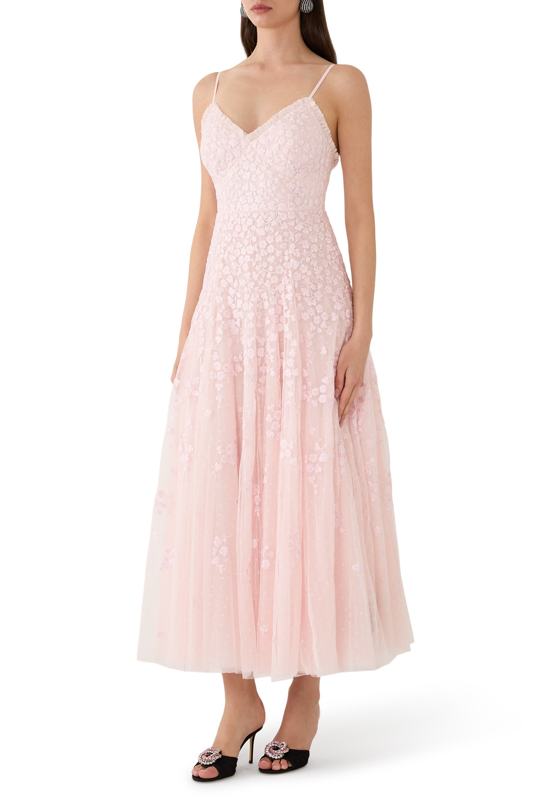 Scatter Blossom Cami Ankle Gown 