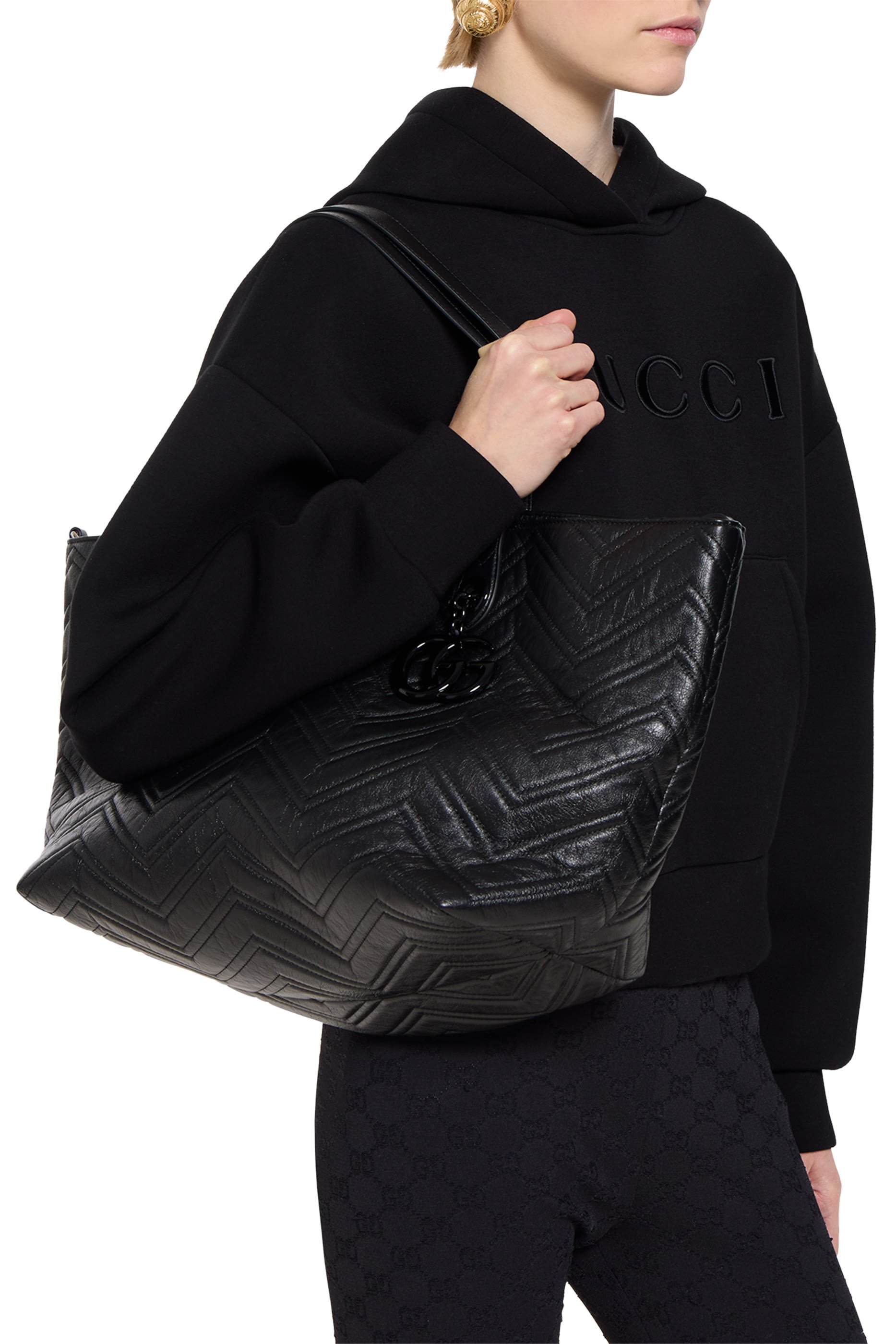  GG Marmont Large Tote Bag 