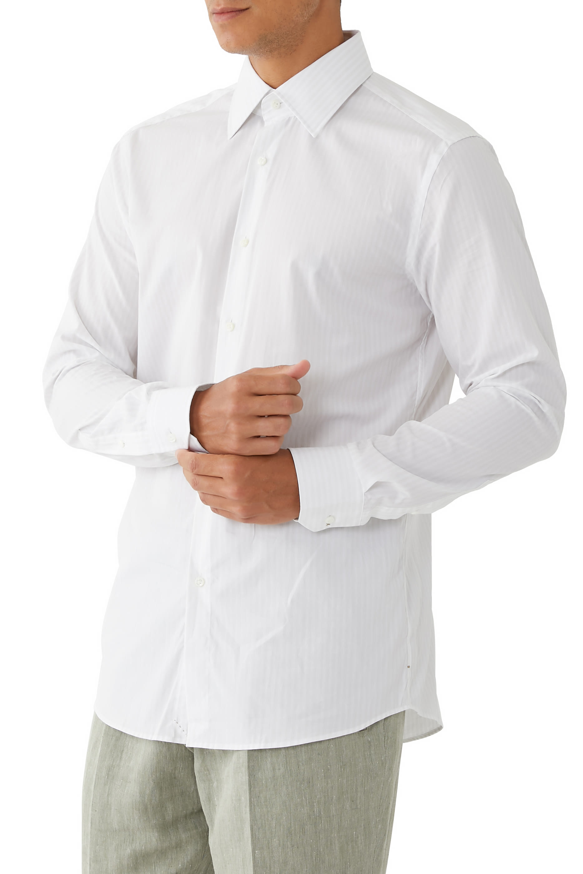 Slim-Fit Cotton Shirt