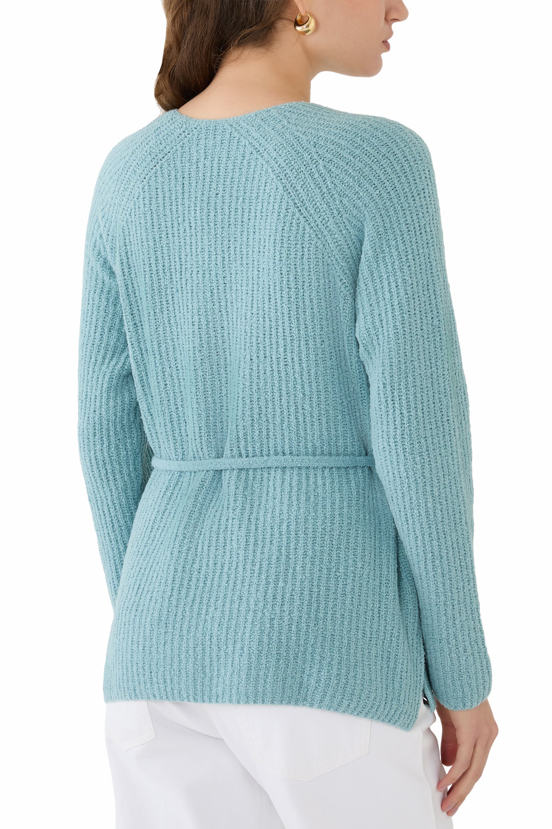 Peruvian Cotton Cloud V-Neck Cardigan