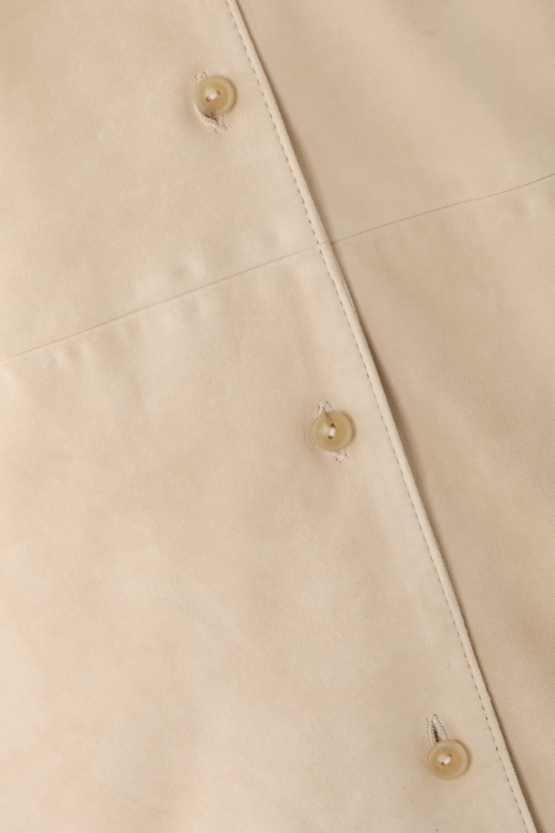 Suede Paneled Shirt Jacket 