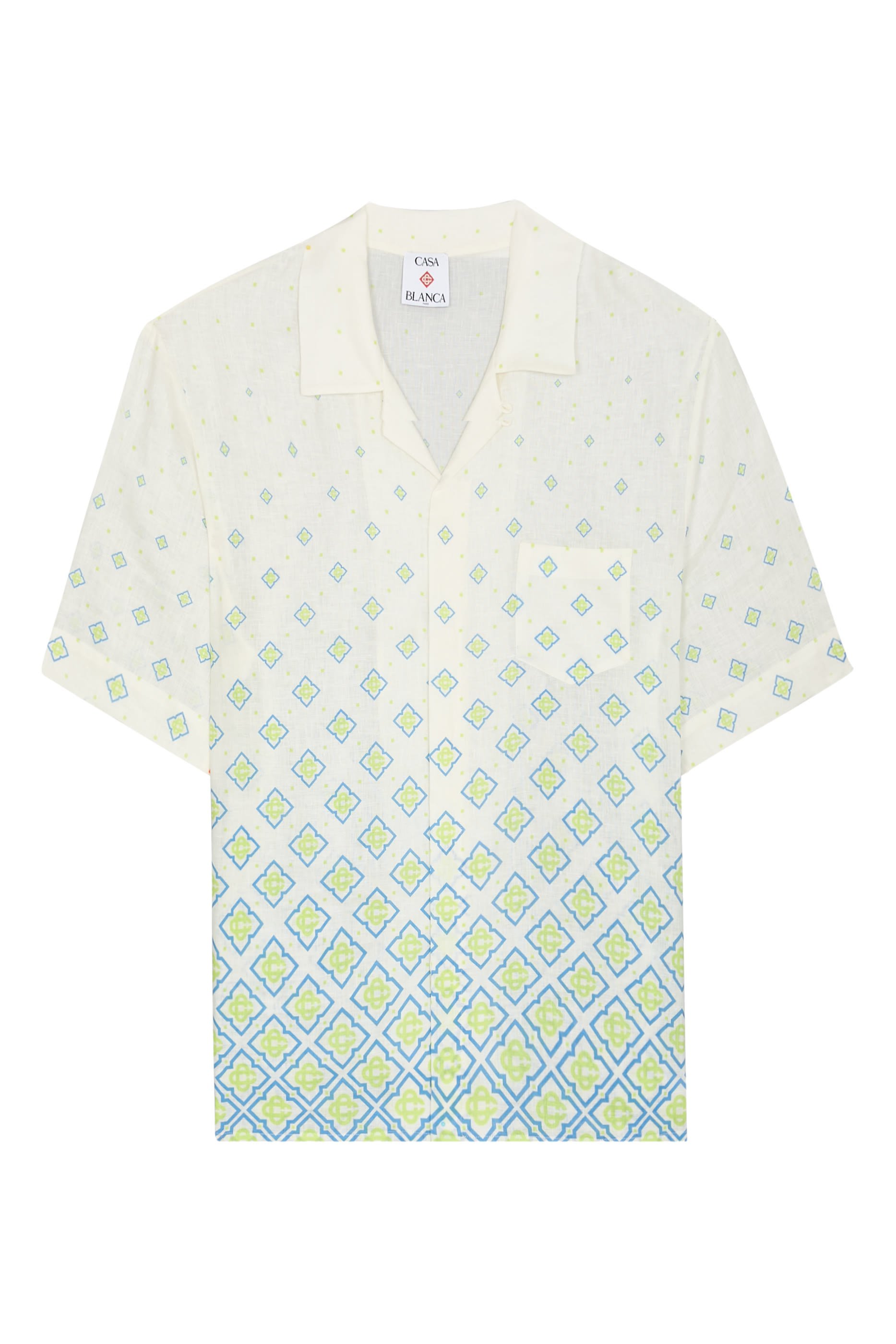 Degrade Monogram Linen Shirt