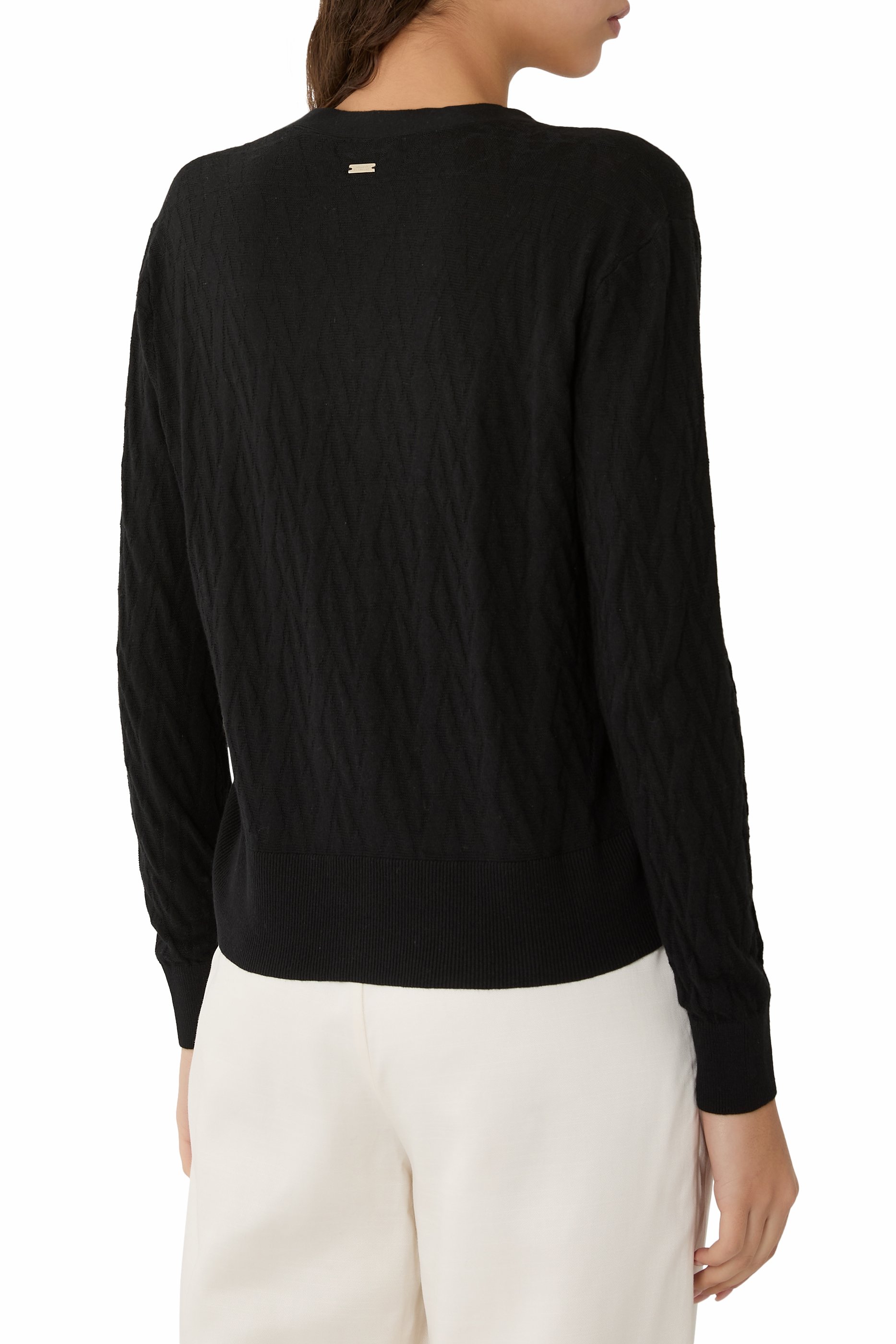 Monogram Buttoned Cardigan