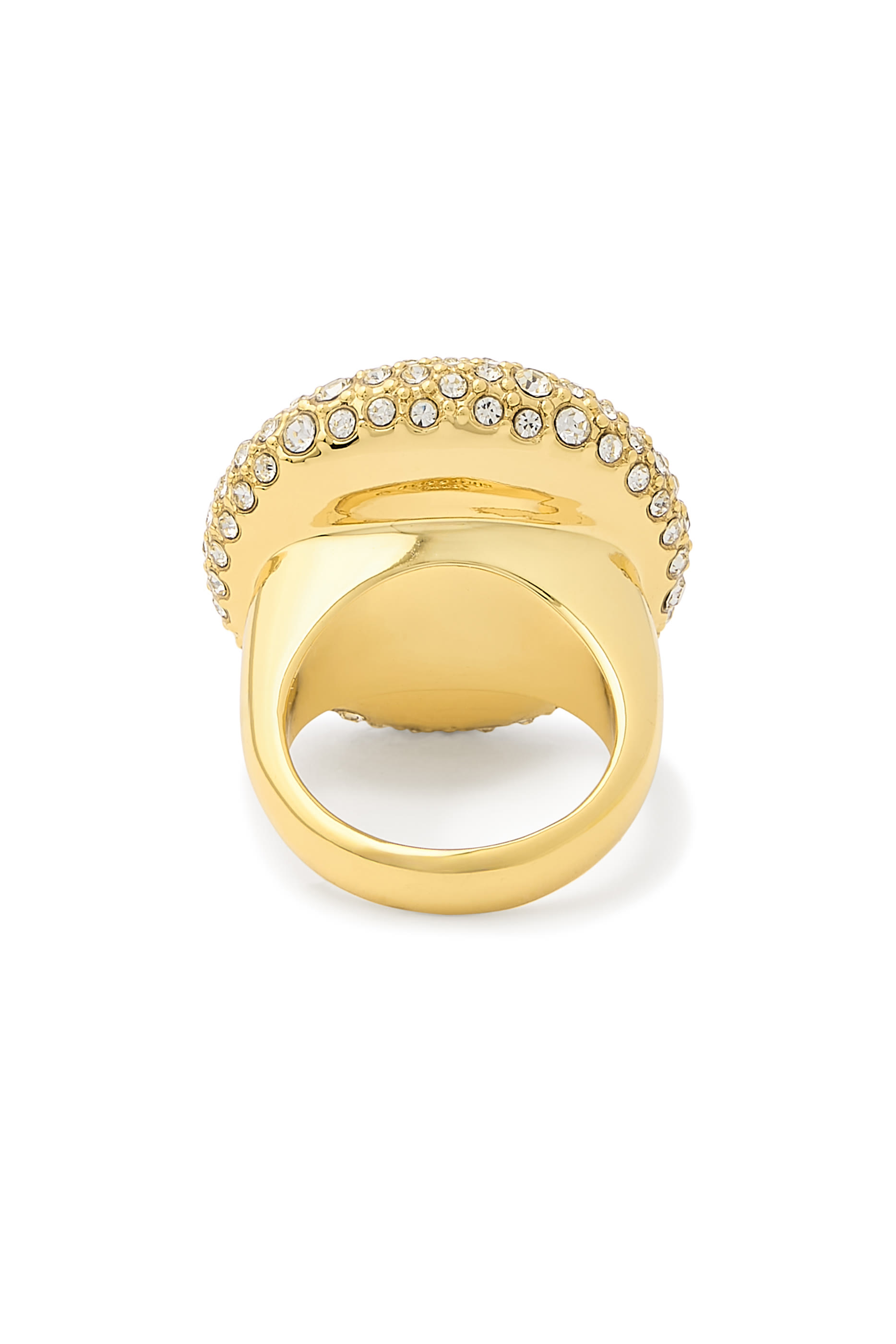 Pave Belgravia Ring, Brass
