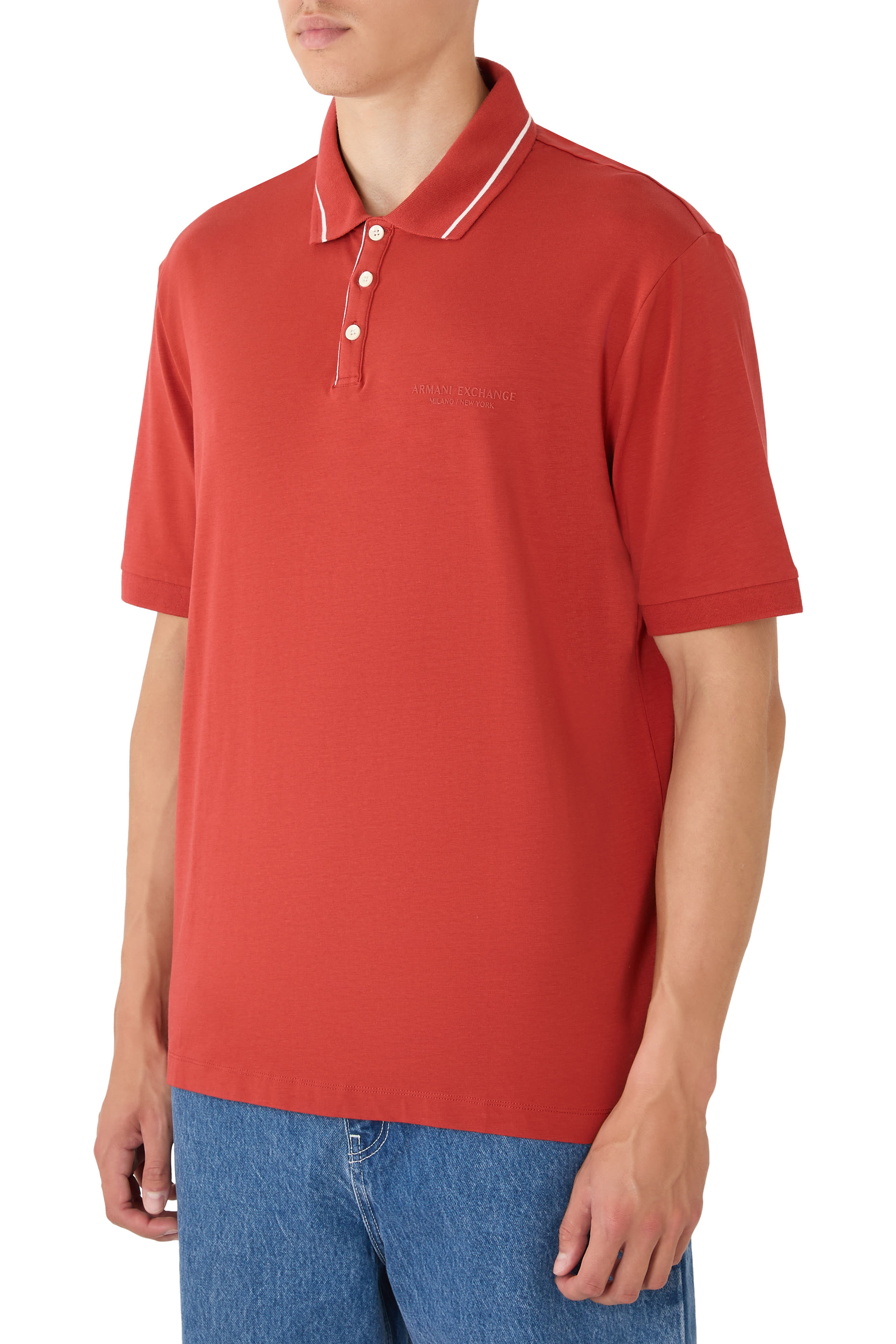  Regular Fit Polo Shirt in Stretch Jersey