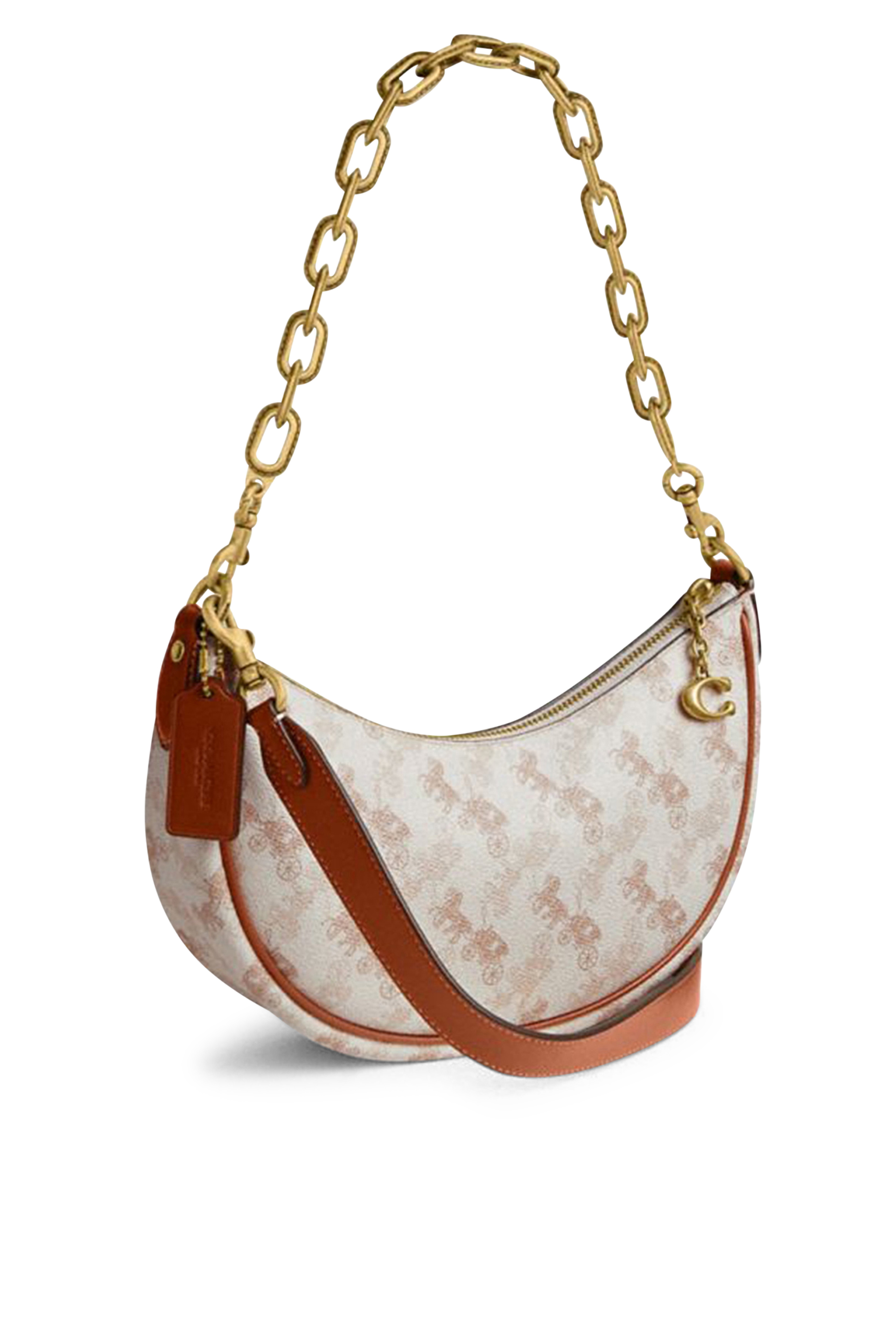 Mira Shoulder Bag with Horse and Carriage Print