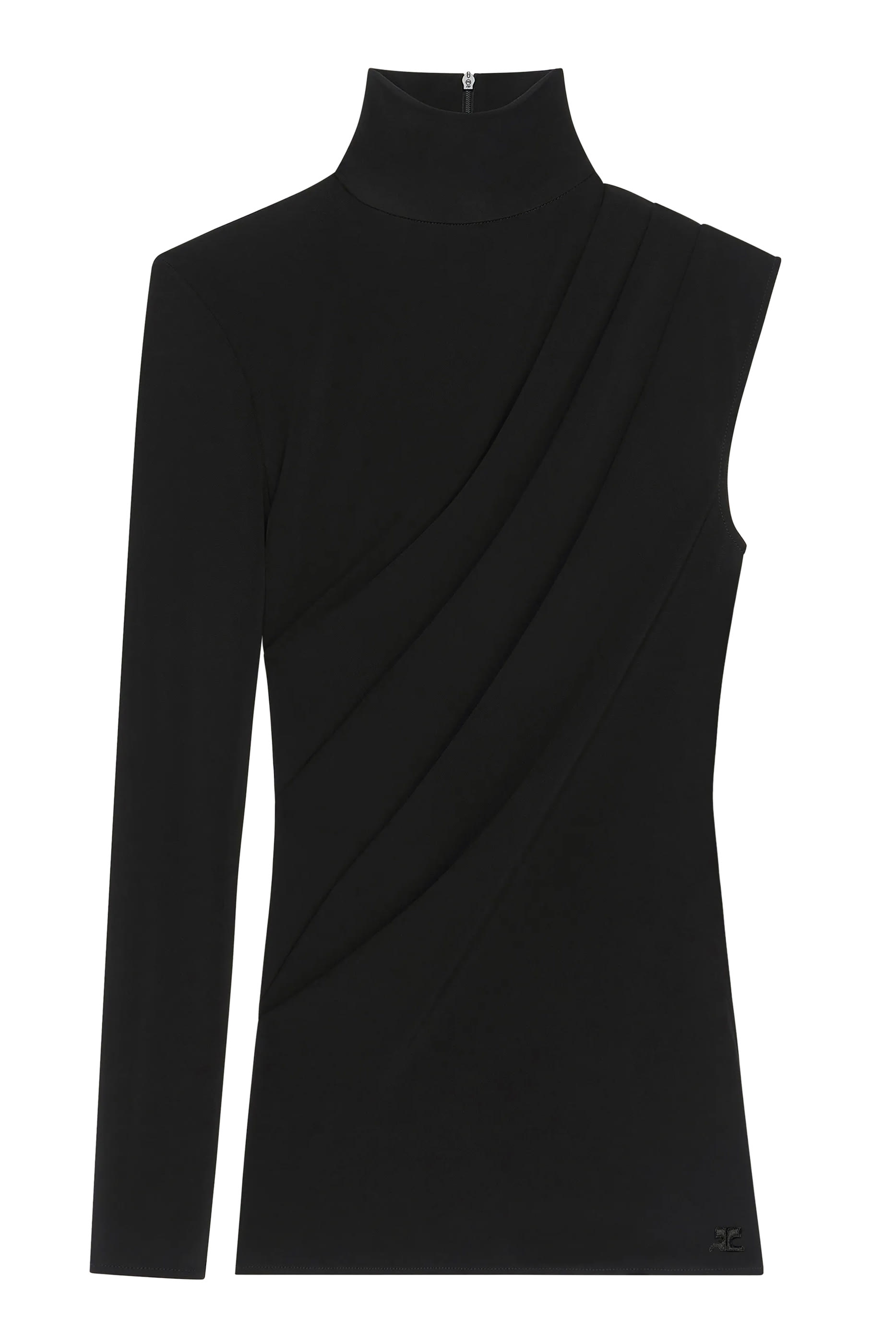 Asymmetrical Twist Jersey Top 
