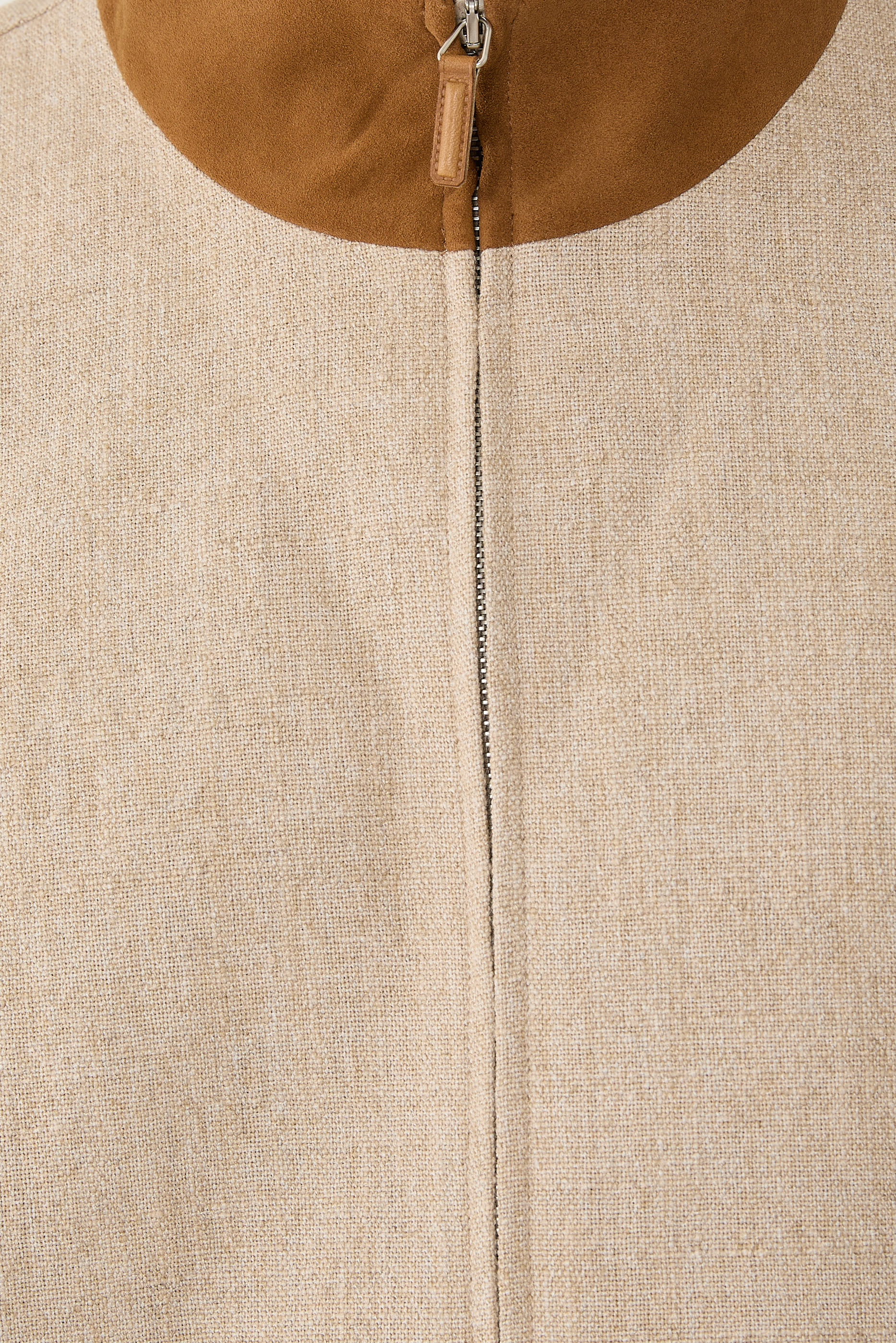 Suede Trimmed Track Jacket