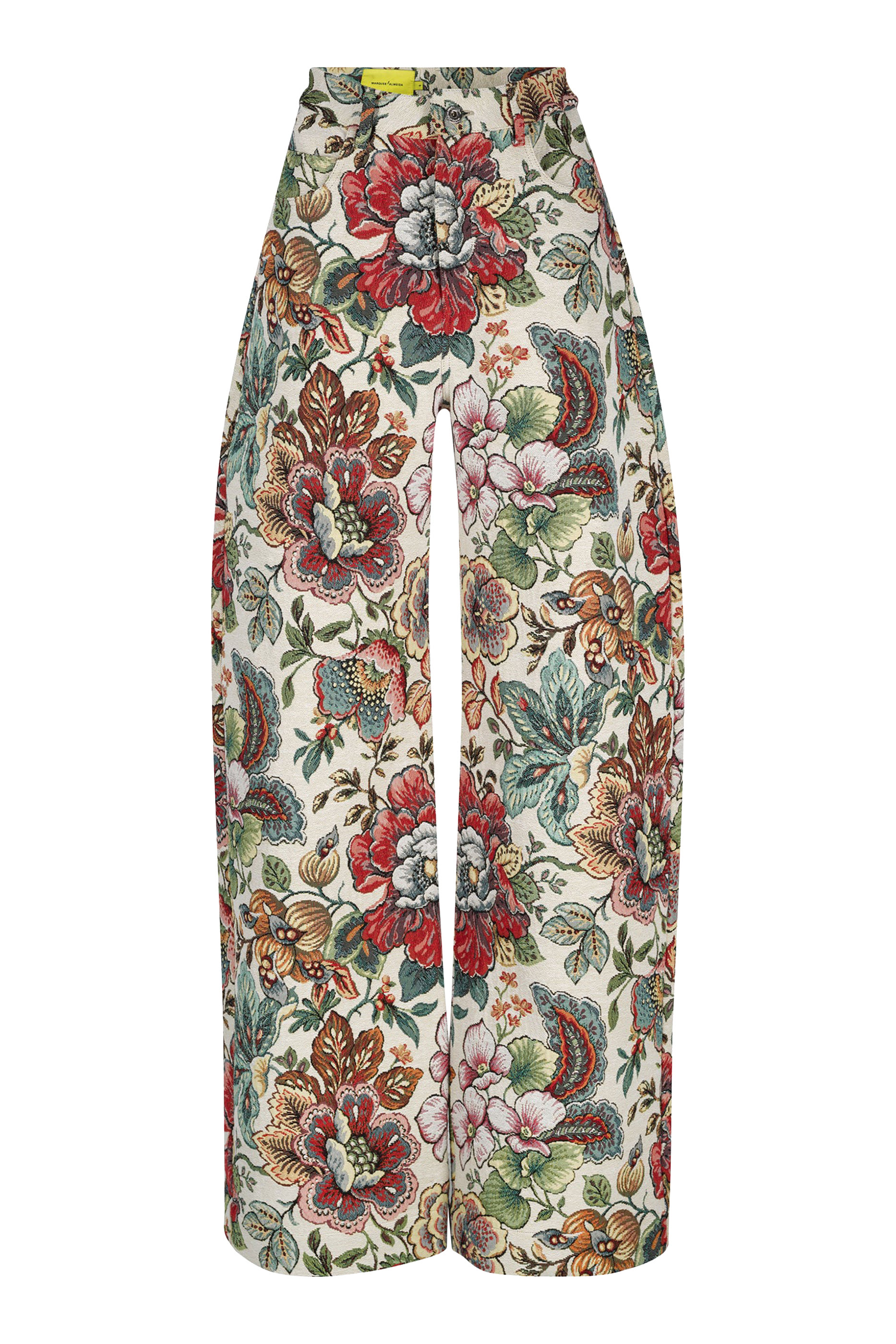 Floral Brocade Boyfriend Trousers