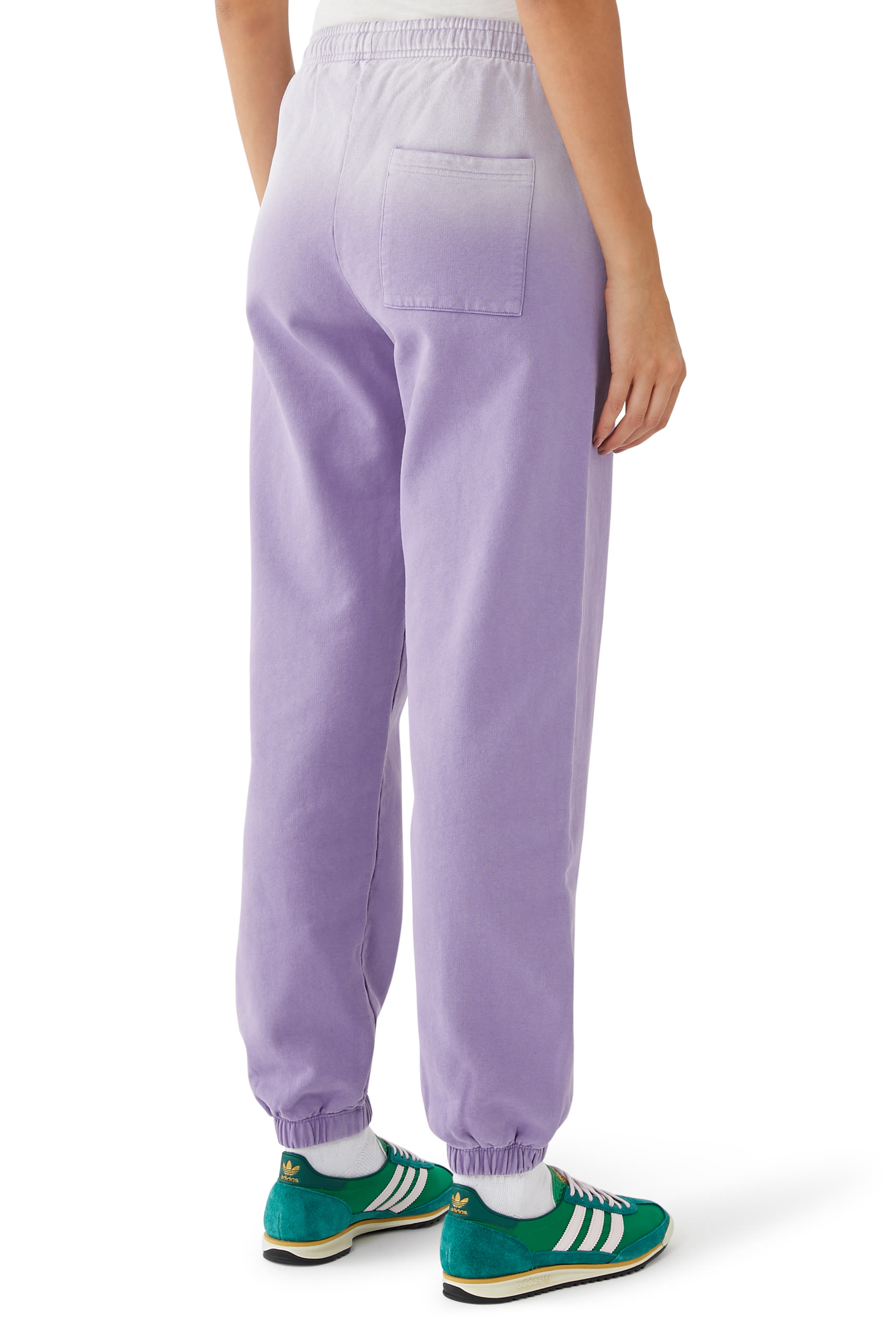 Serif Logo Embroidered Sweatpants