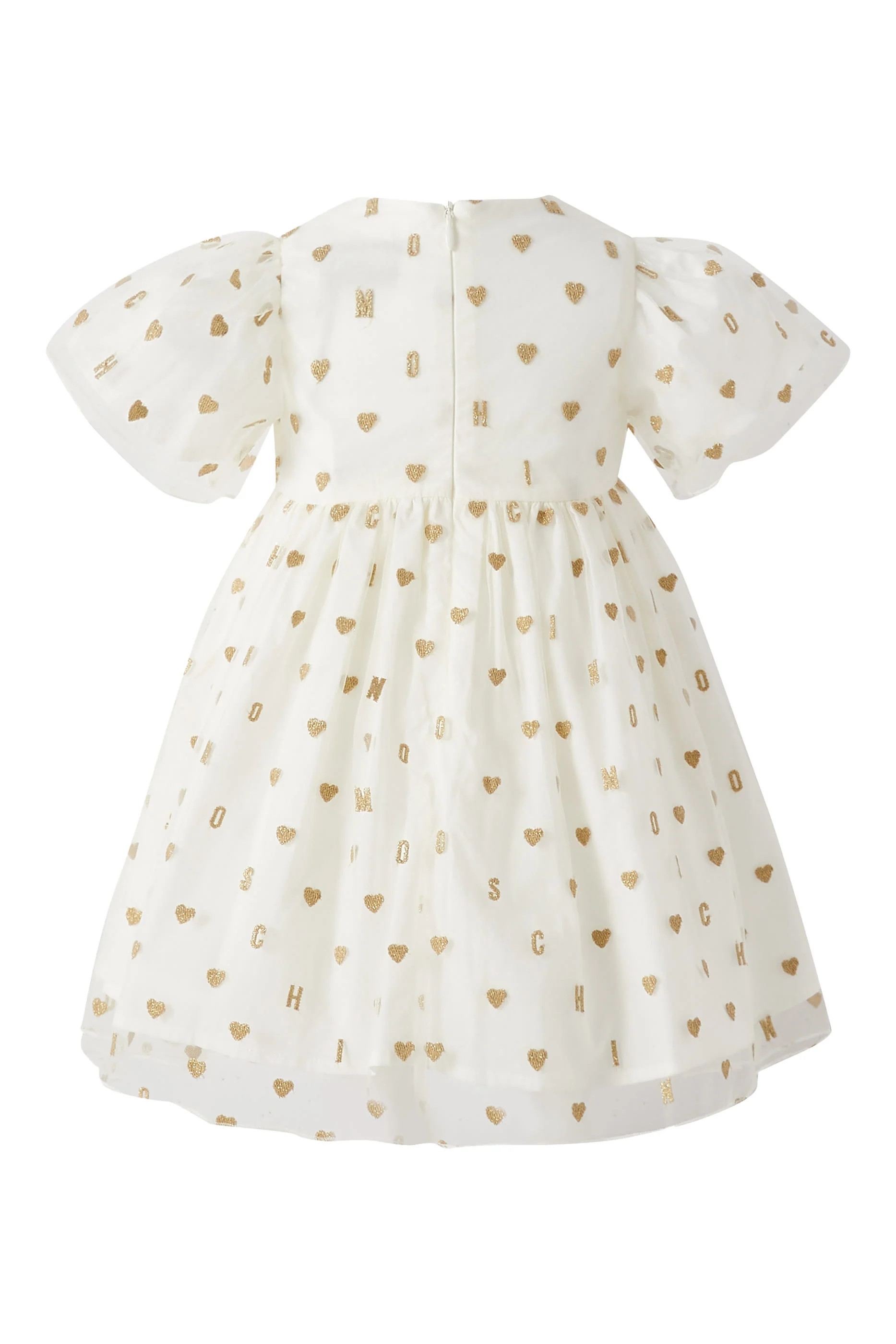 Kids Logo and Hearts Tulle Dress