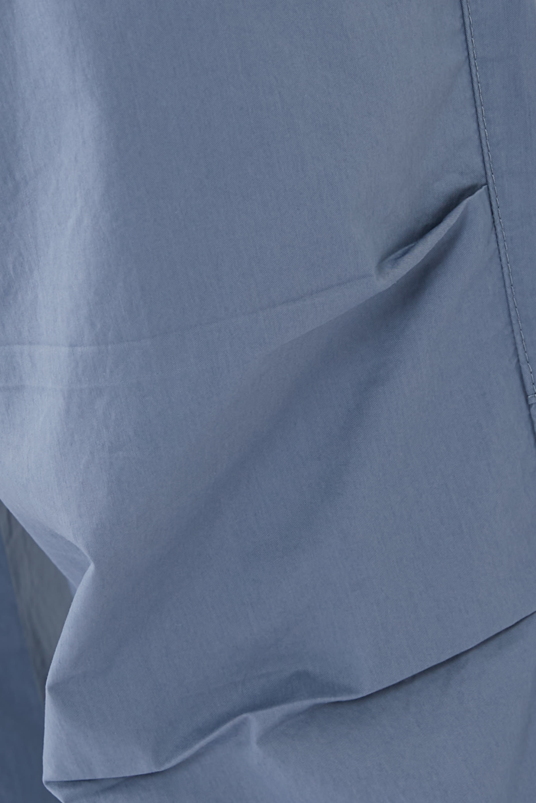 Oversized Cotton Twill Trousers with Drawstring