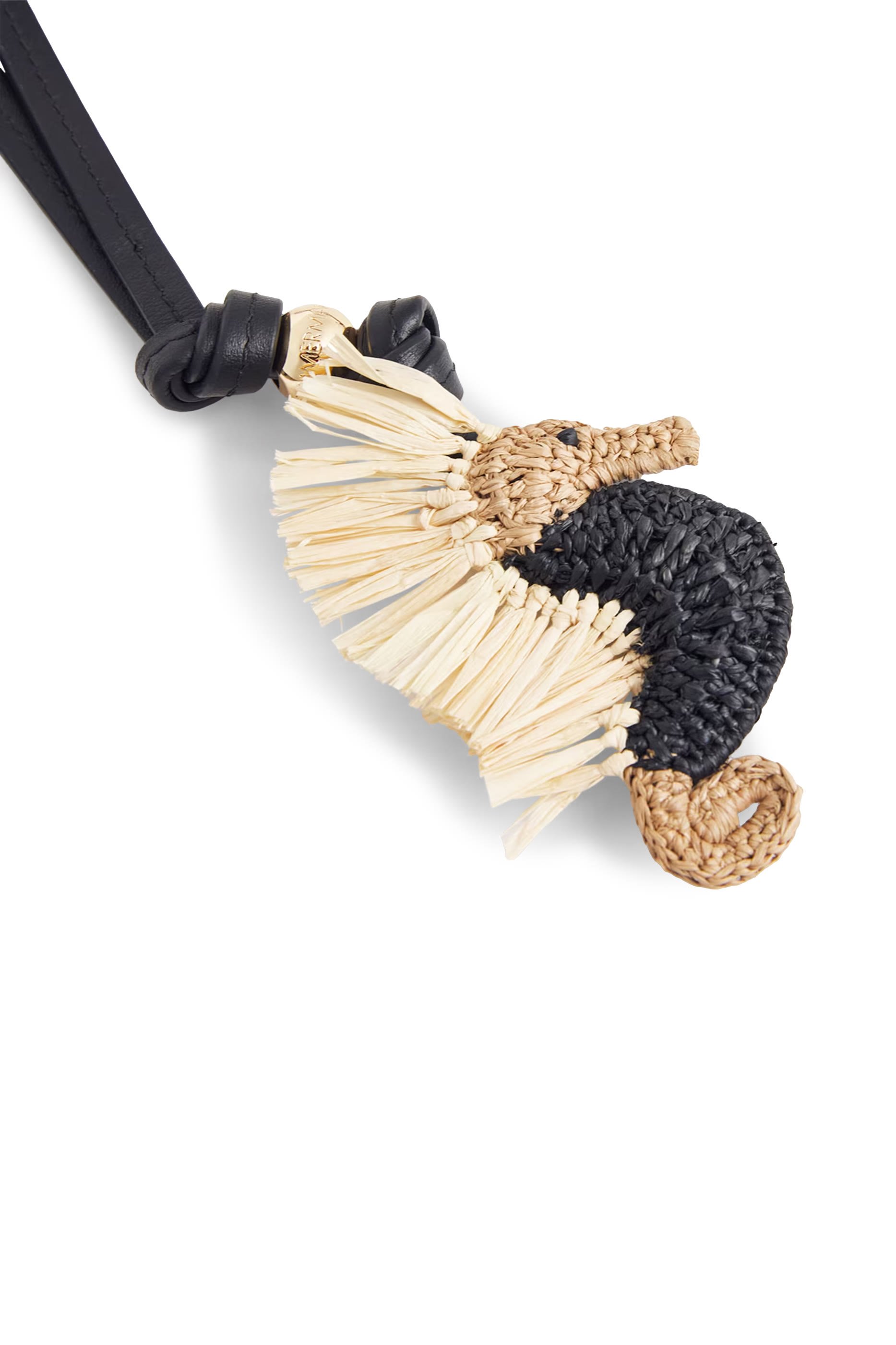 Seahorse Raffia Bag Charm