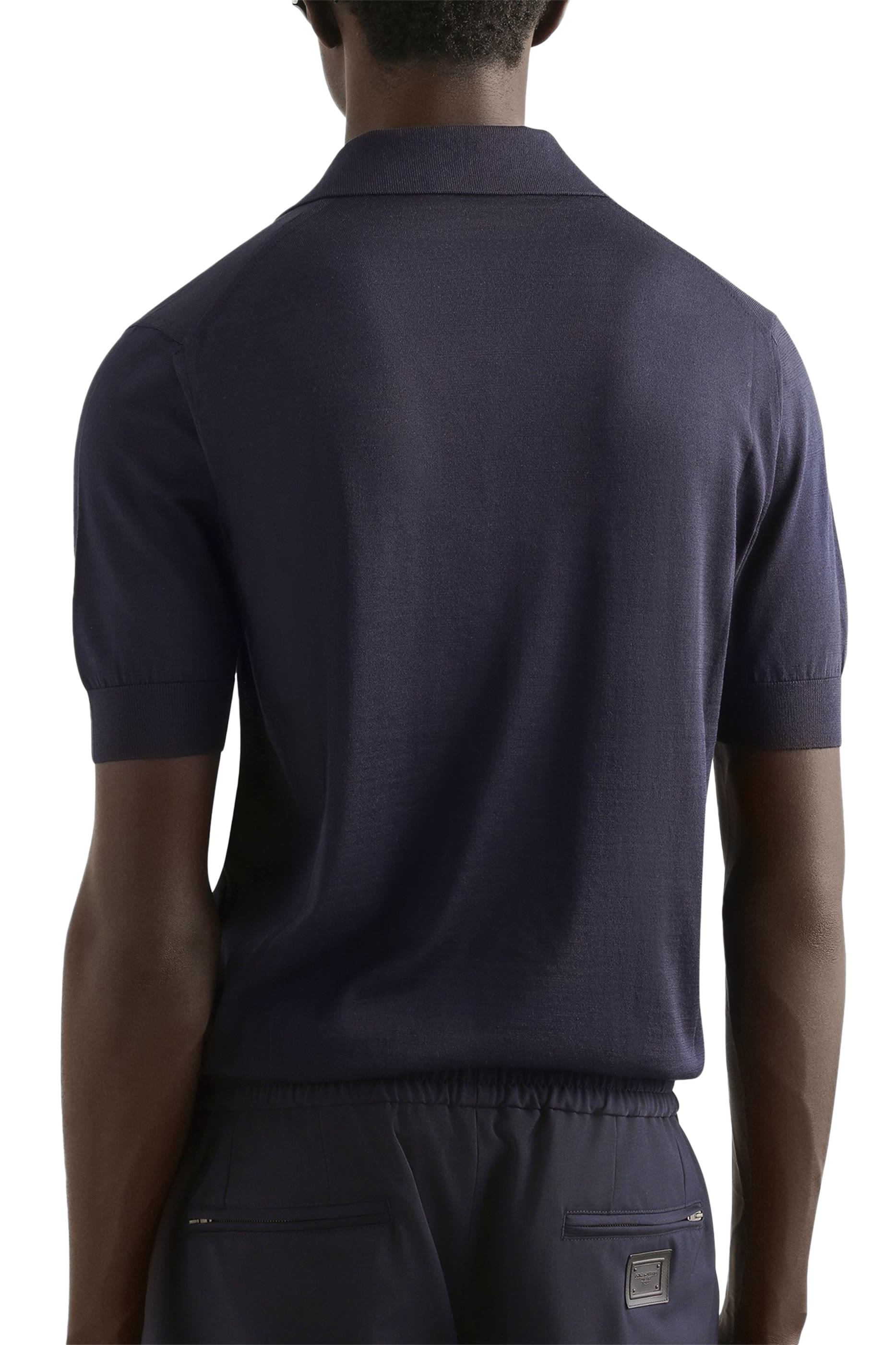 Silk Polo-Shirt with Logo Embroidery