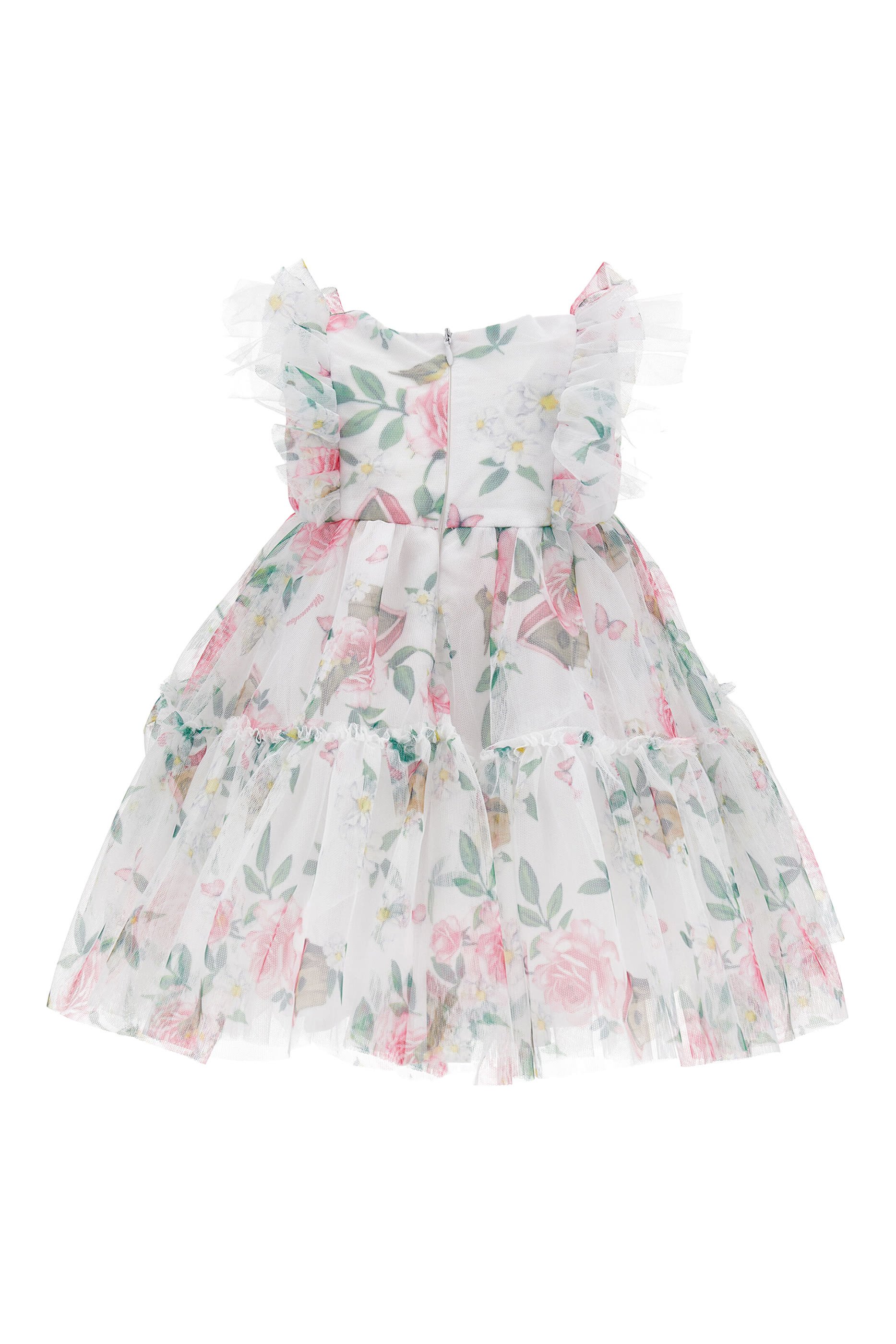 Kids Floral Tulle Dress