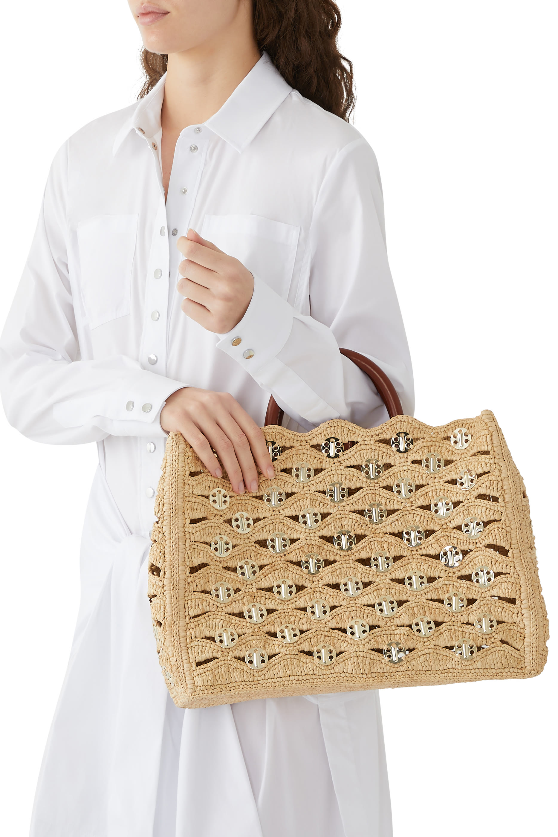 Tote Bag in Raffia